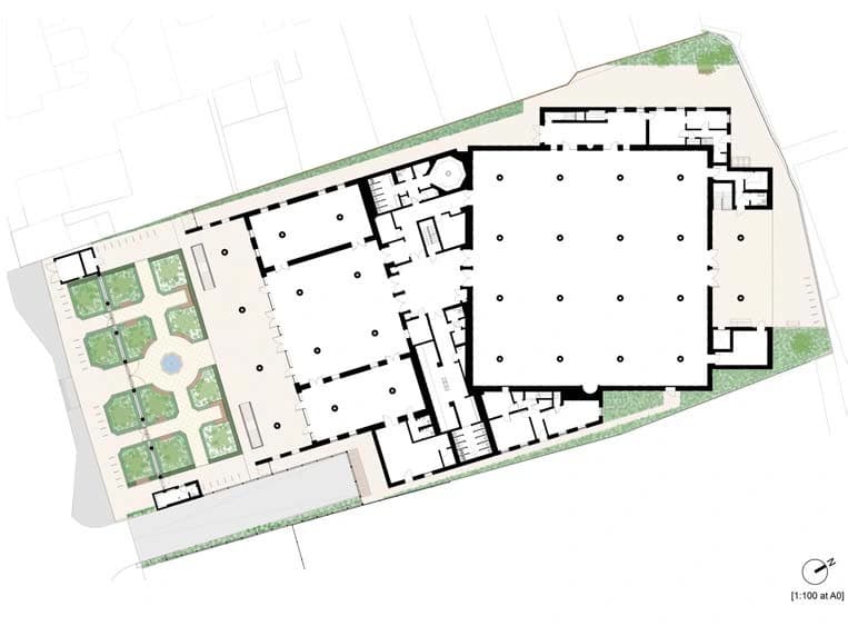 Cambridge Central Mosque, Marks Barfield Architects