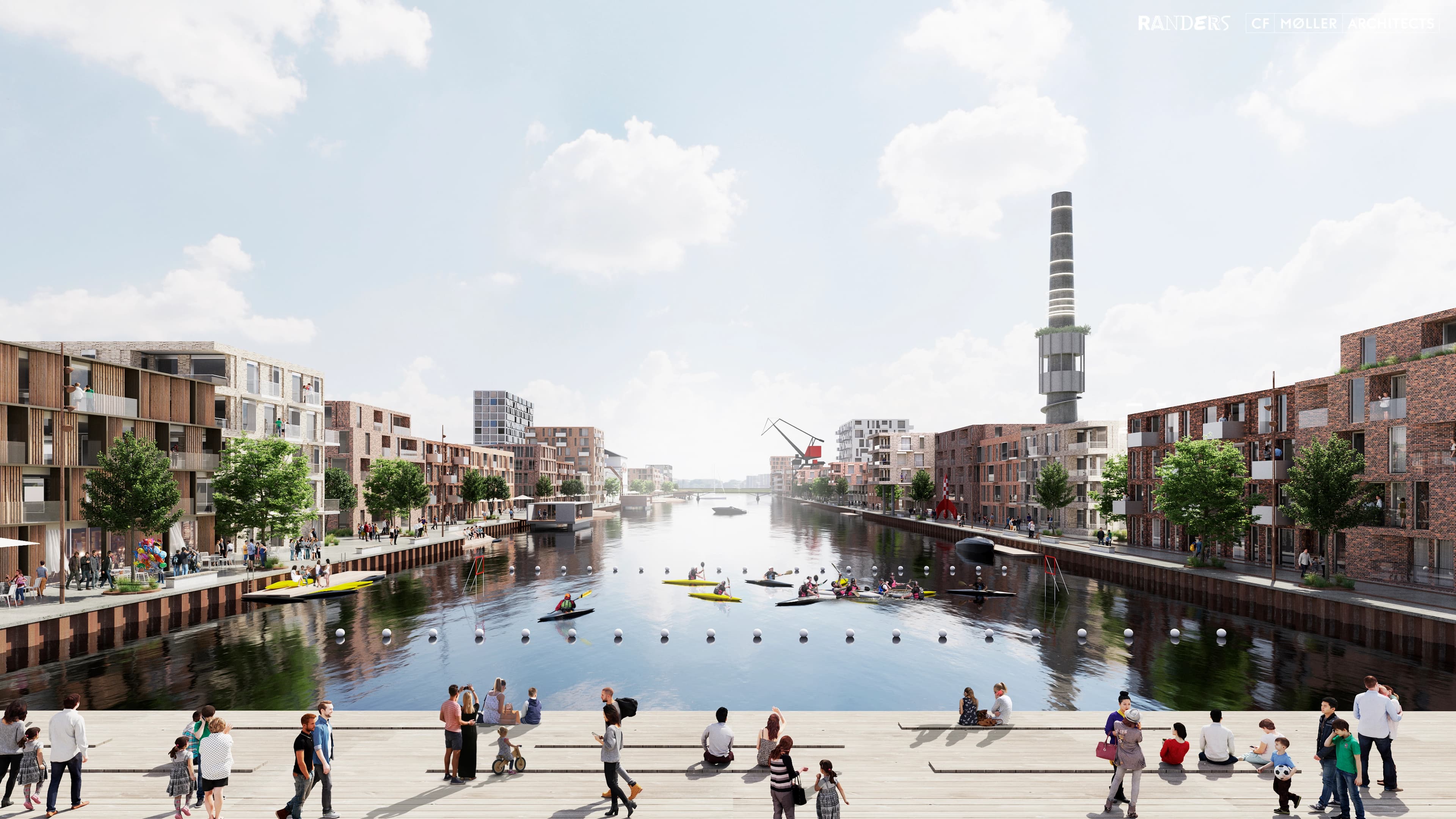 Flodbyen Randers Nordhavnen Scenarie B