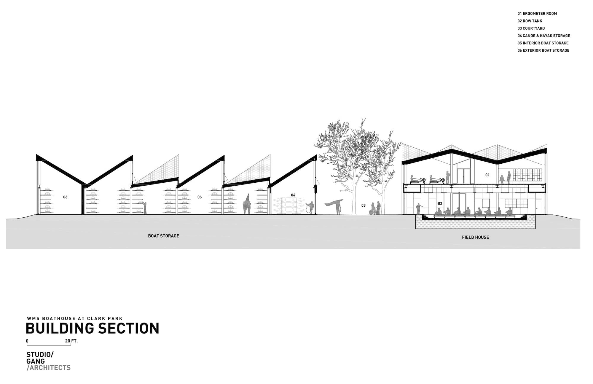 WMS Boathouse, Studio Gang