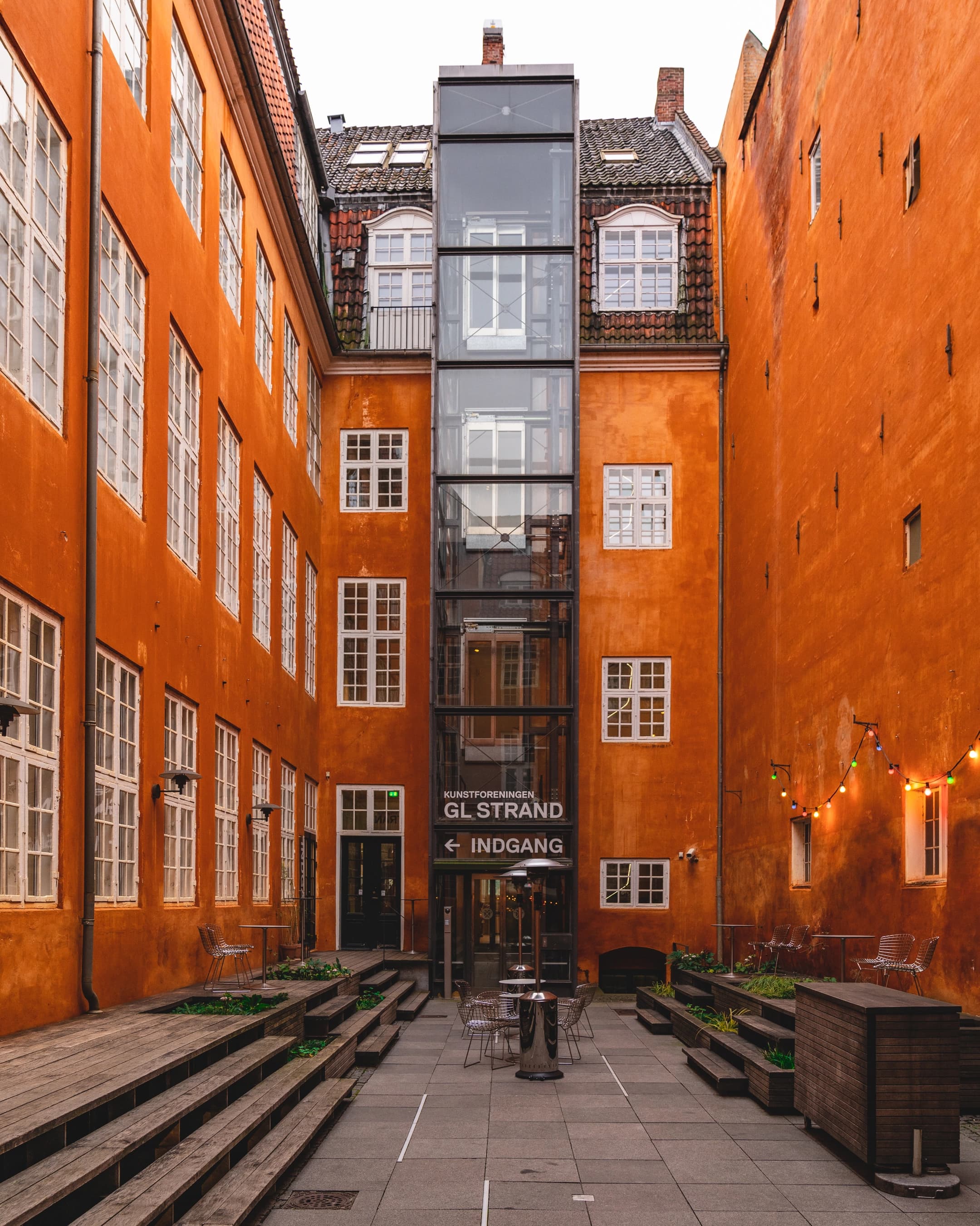 Baggården på kunstforeningen Gammel Strand