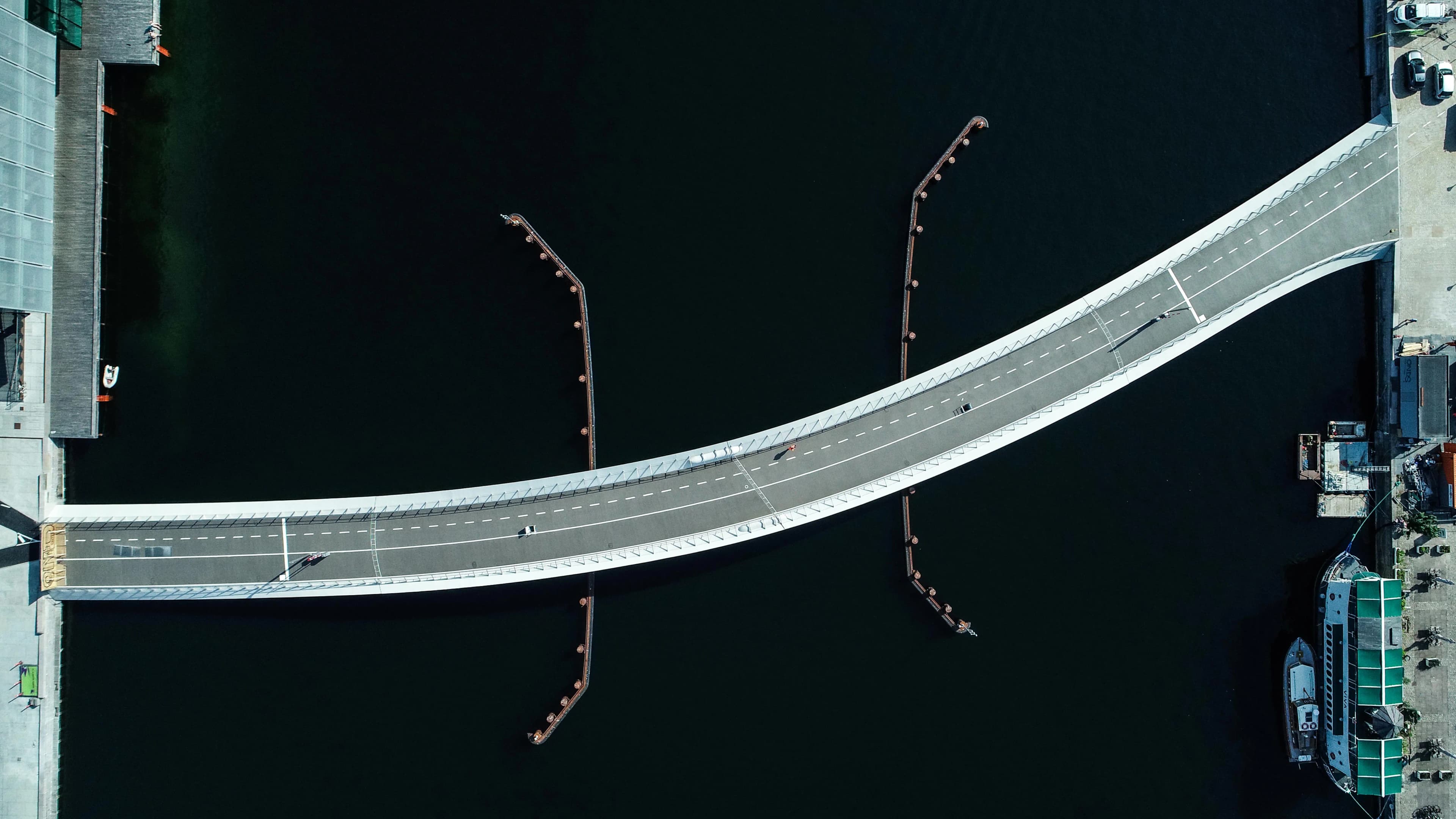 Lille Langebro fra luften