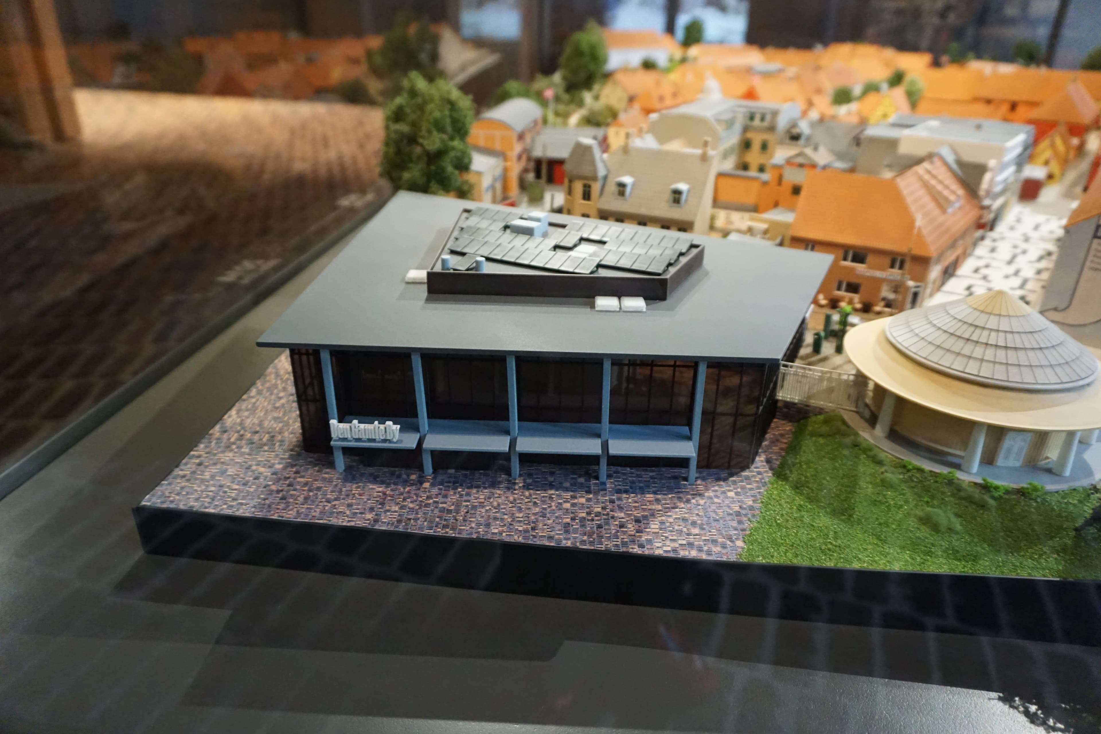 Model af den nye hovedindgang