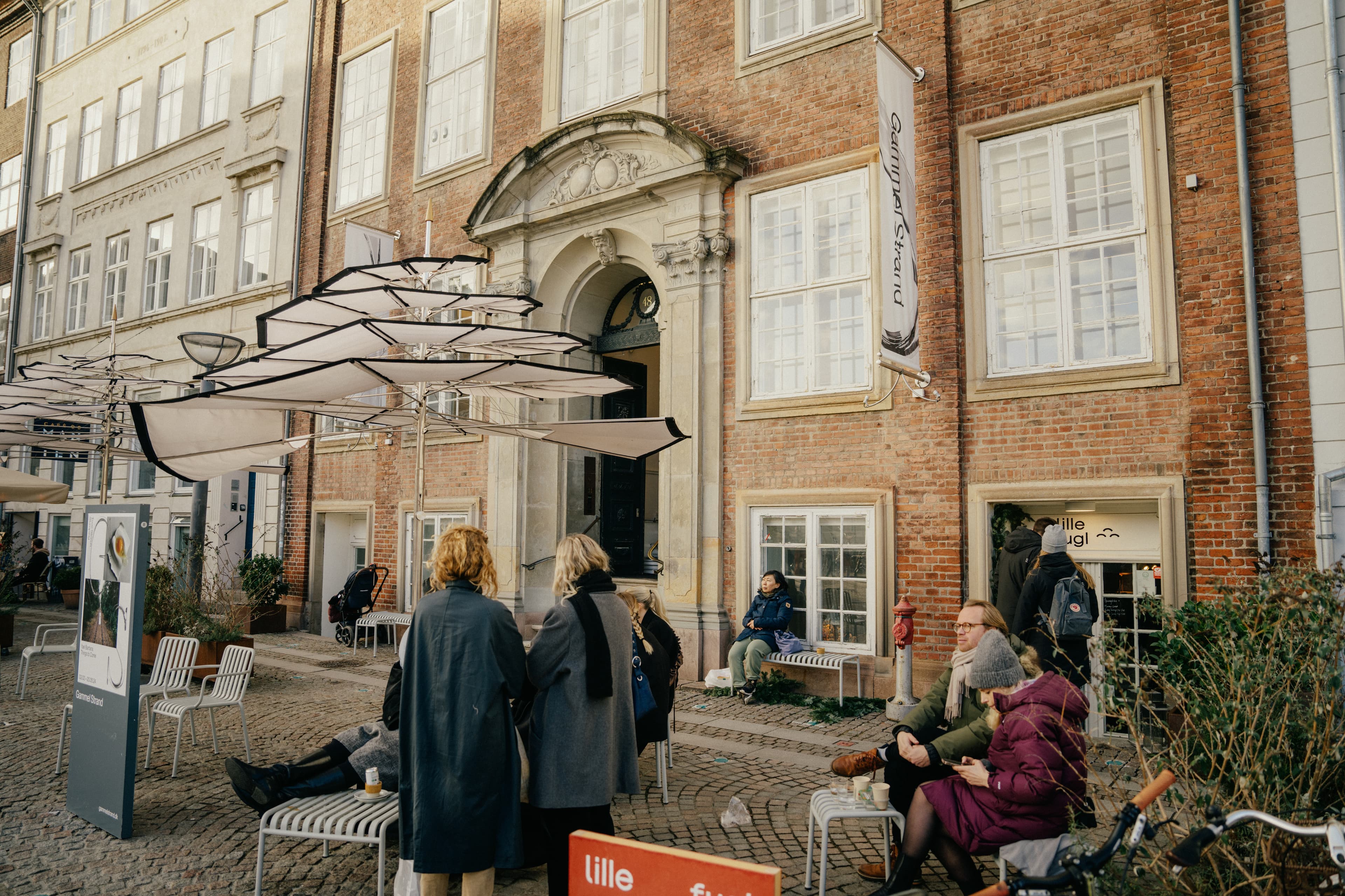 Facade på kunstforeningen Gammel Strand