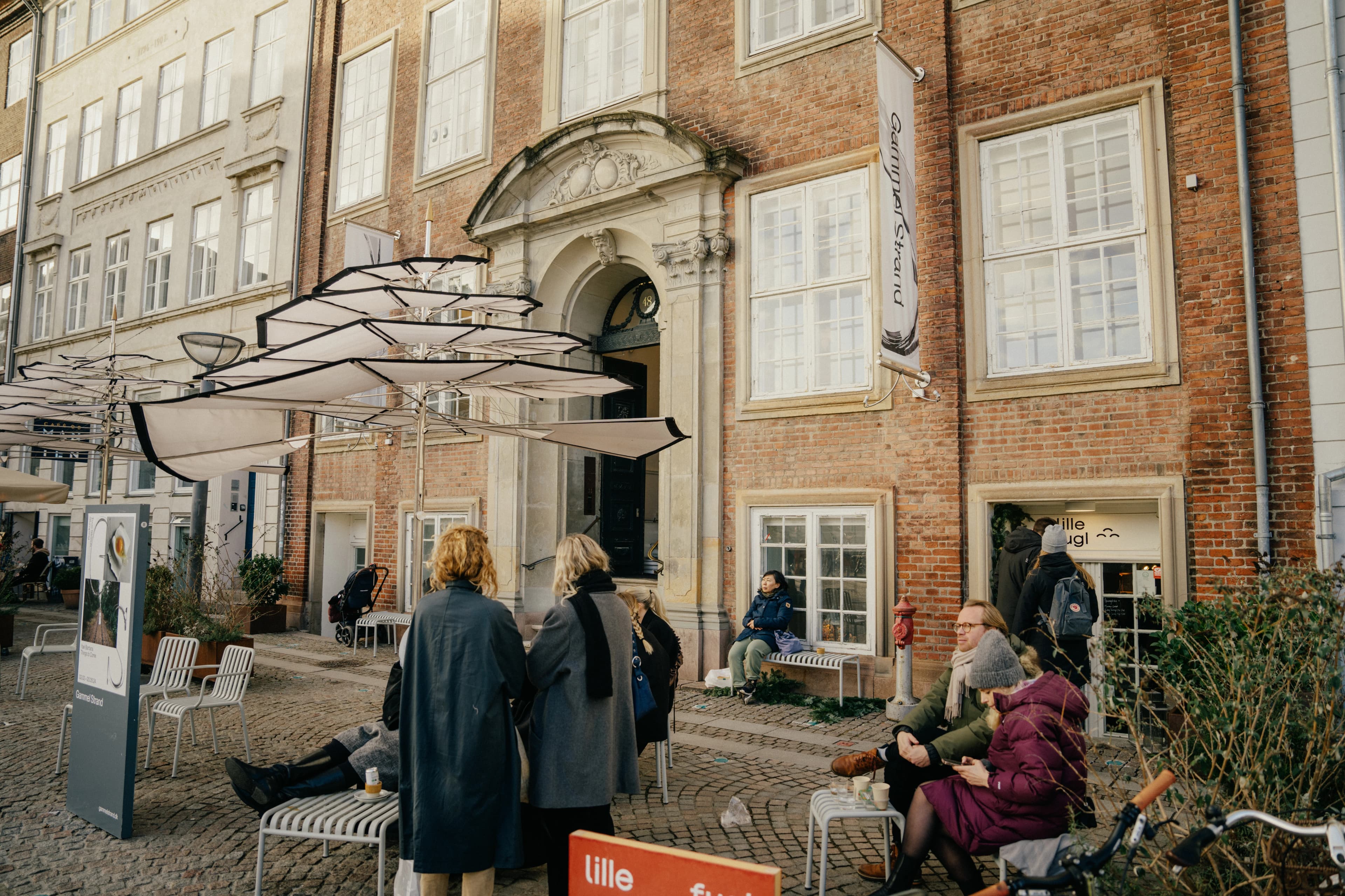 Facade på kunstforeningen Gammel Strand