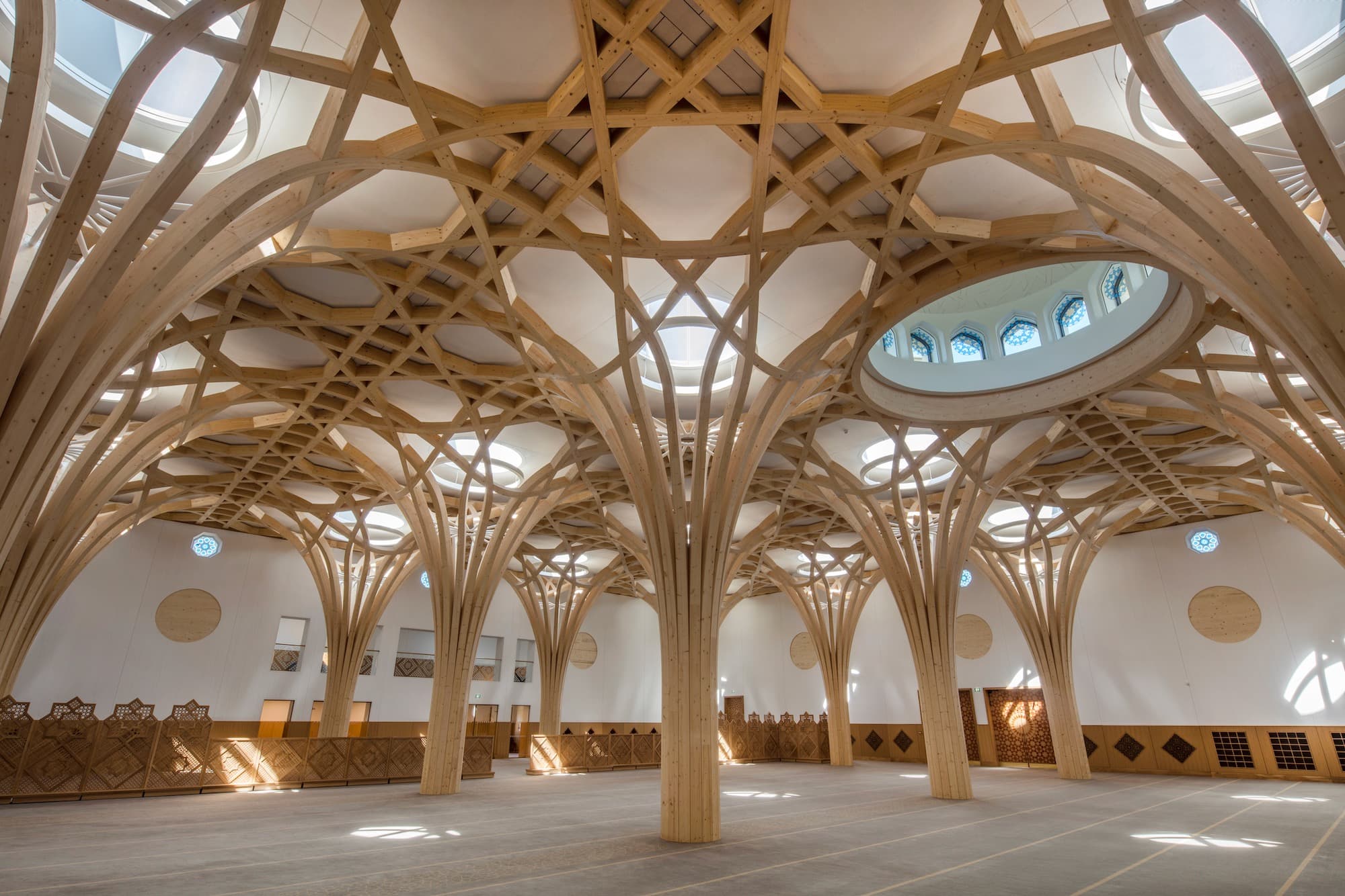 Cambridge Central Mosque, Marks Barfield Architects