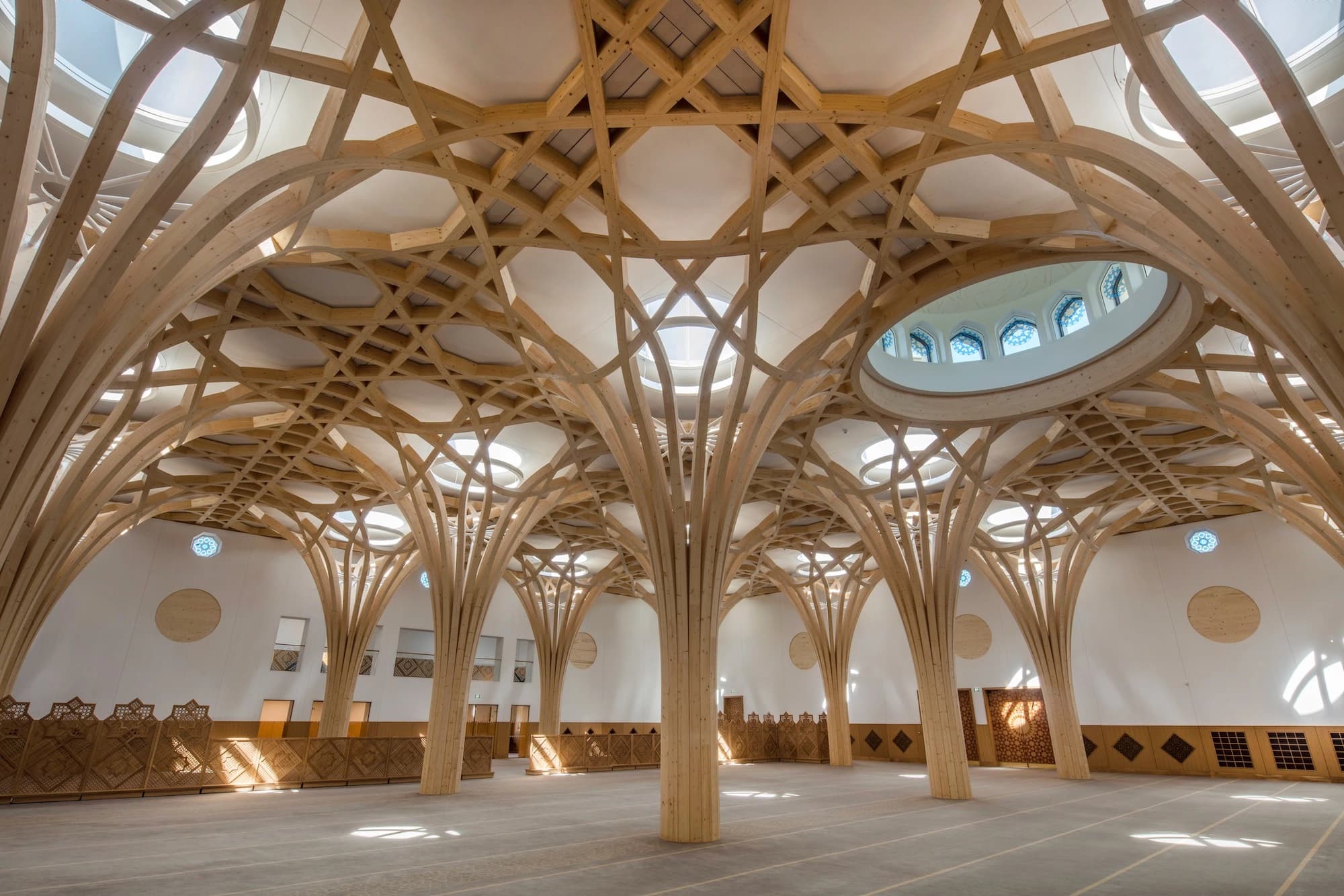 Cambridge Central Mosque, Marks Barfield Architects