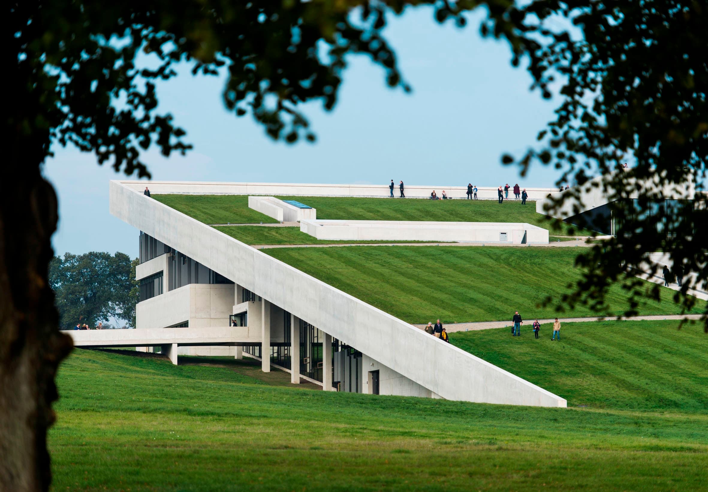 Moesgaard set fra skoven