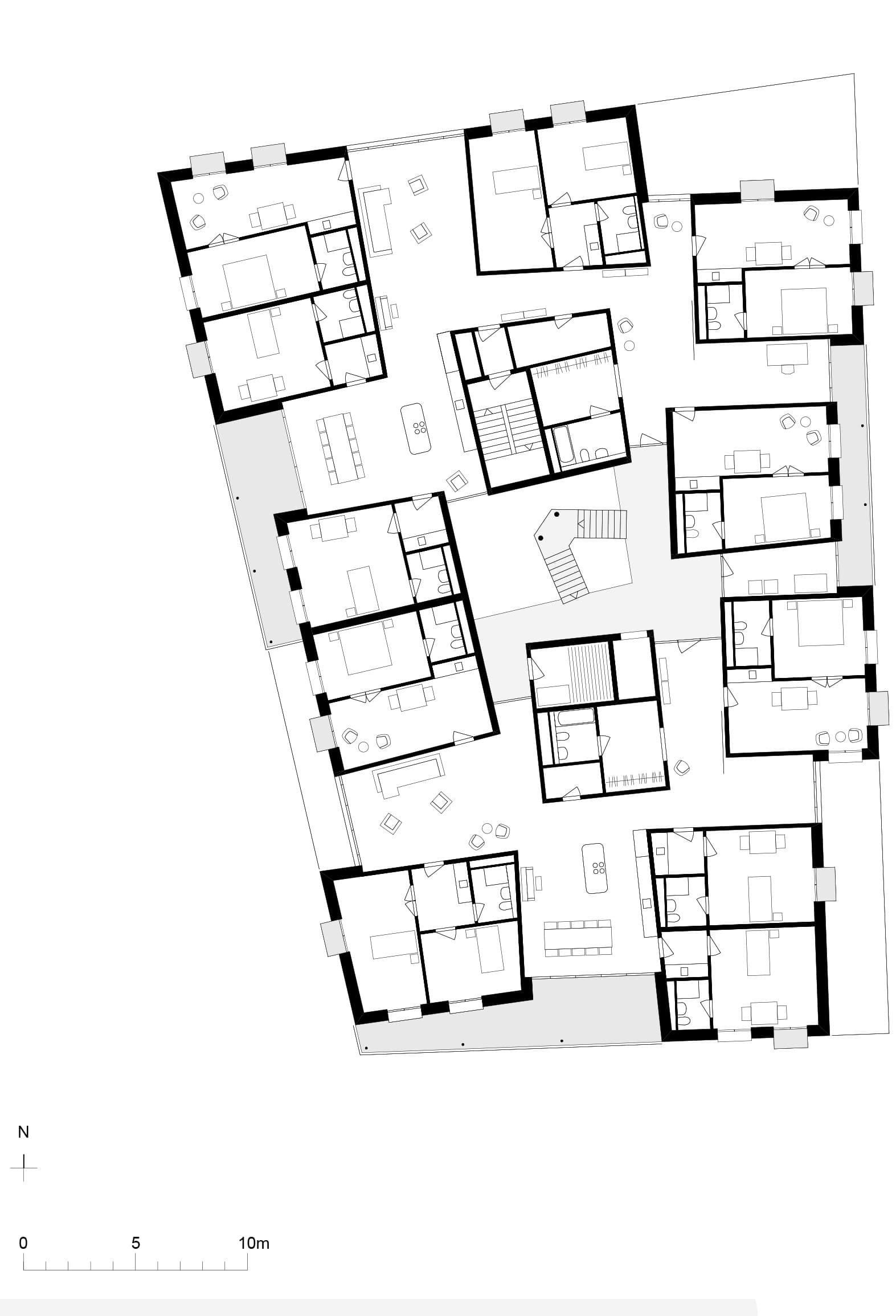 Plan, Cluster Housing at House A.