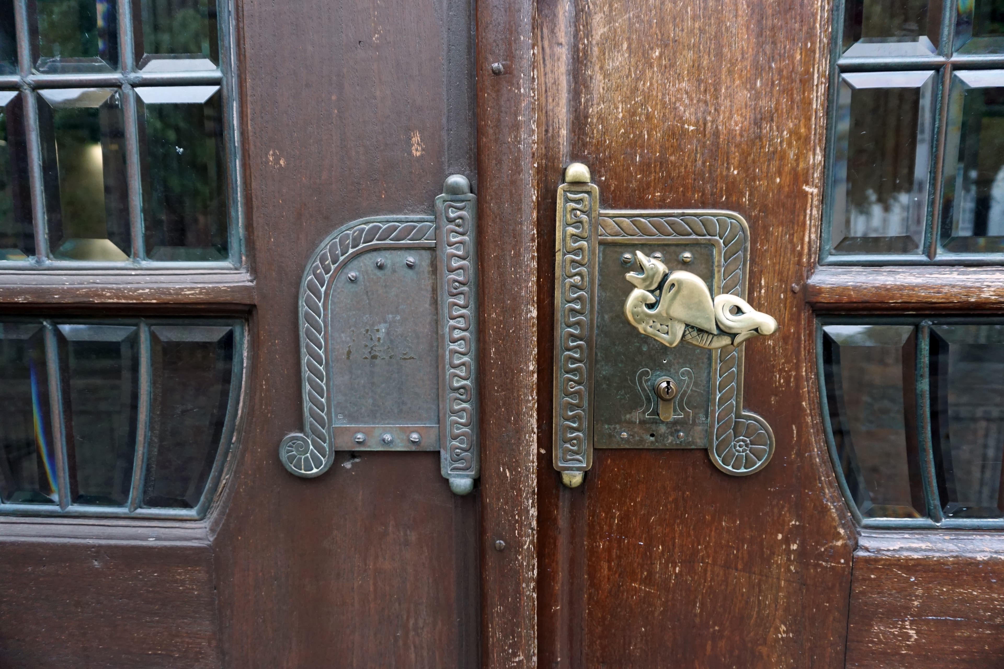 Håndtaget til museets indgang