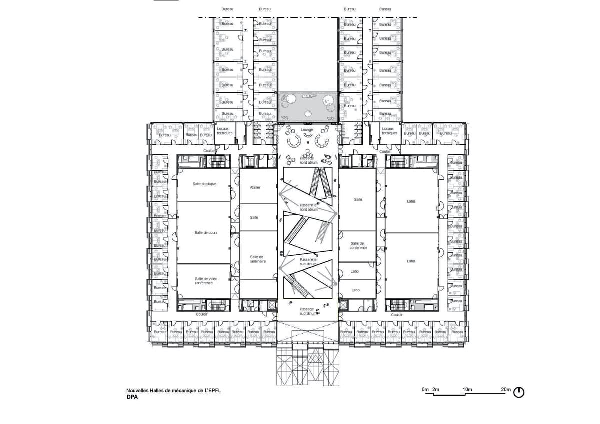 New Mechanics Hall (ME), Dominique Perrault Architecture