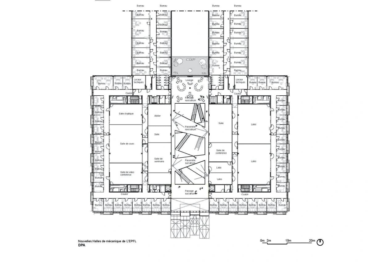 New Mechanics Hall (ME), Dominique Perrault Architecture