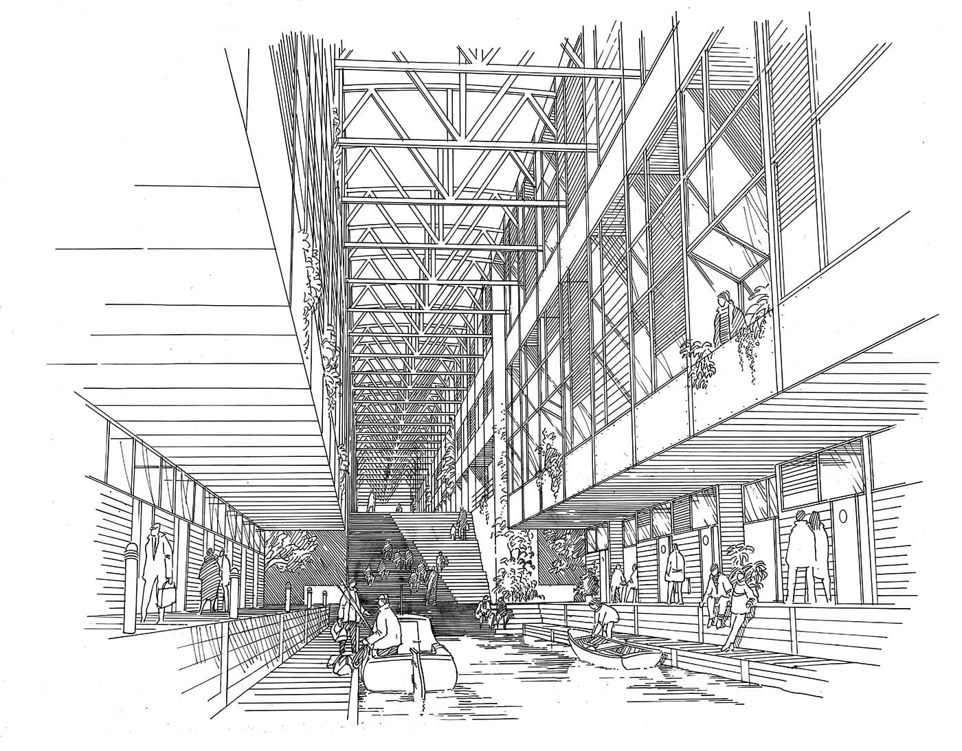 Torpedo Hall Apartments, Vandkunsten