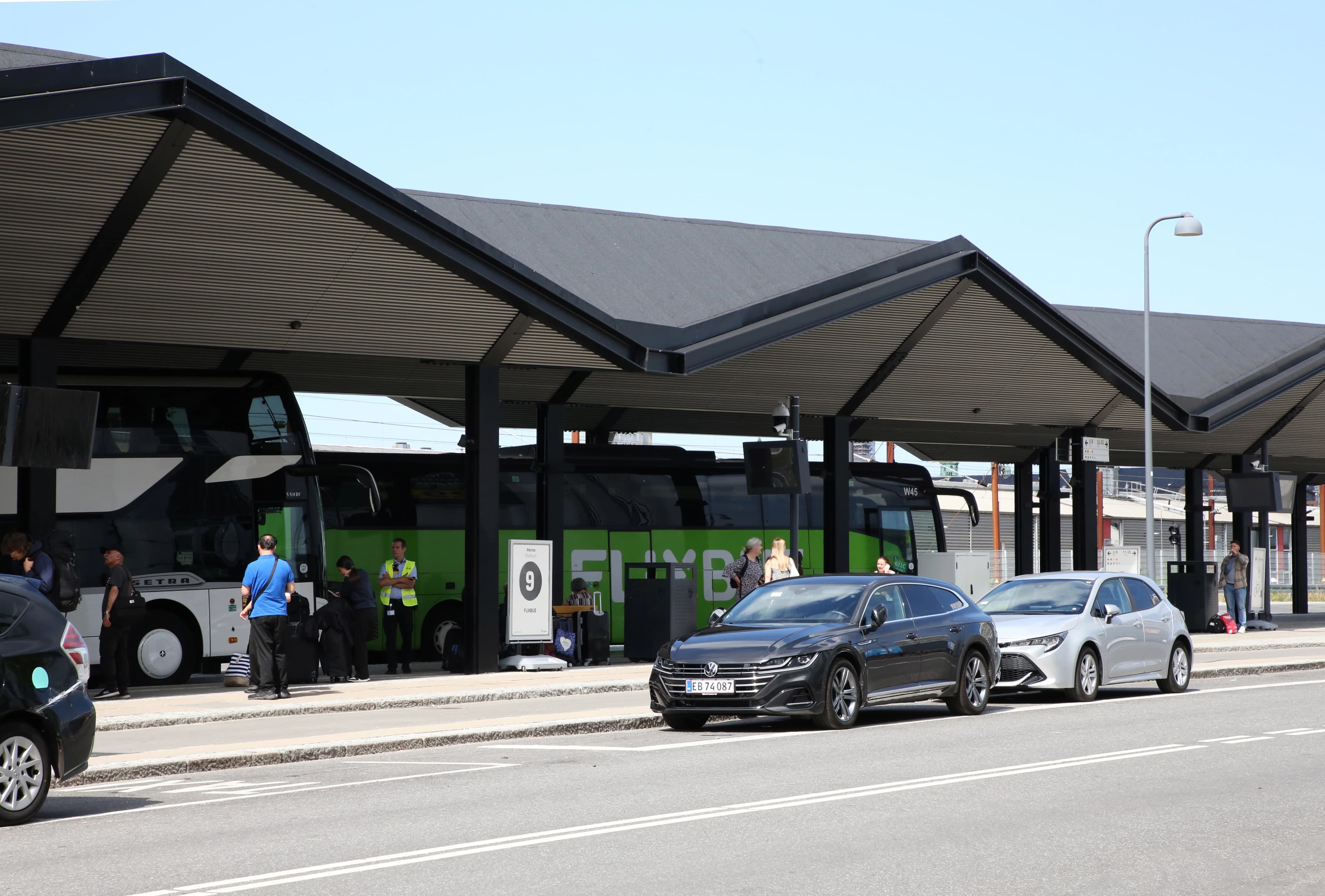 Busterminal set fra siden
