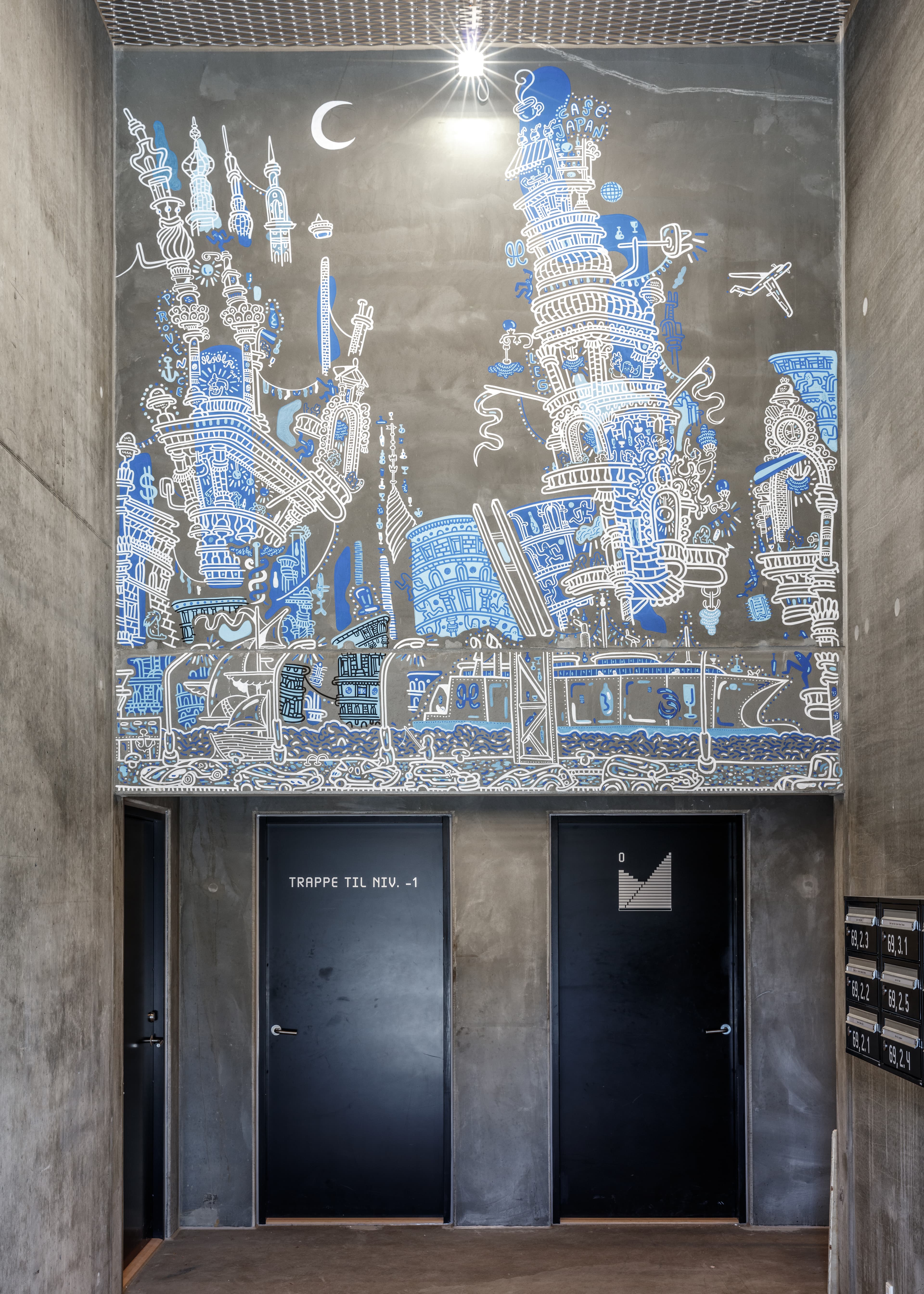 AARhus betonopgang indefra