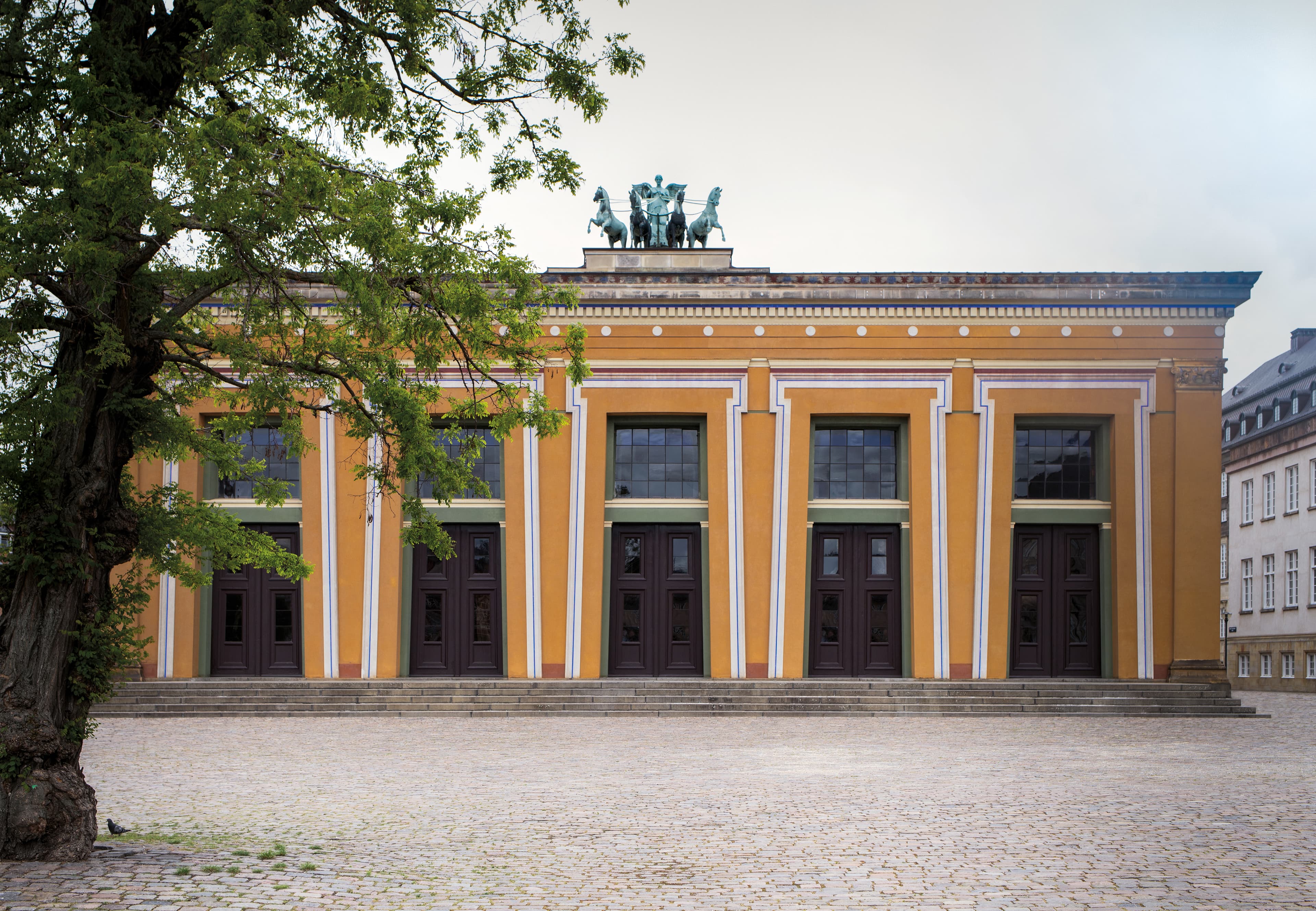 Facaden på Thorvaldsens Museum