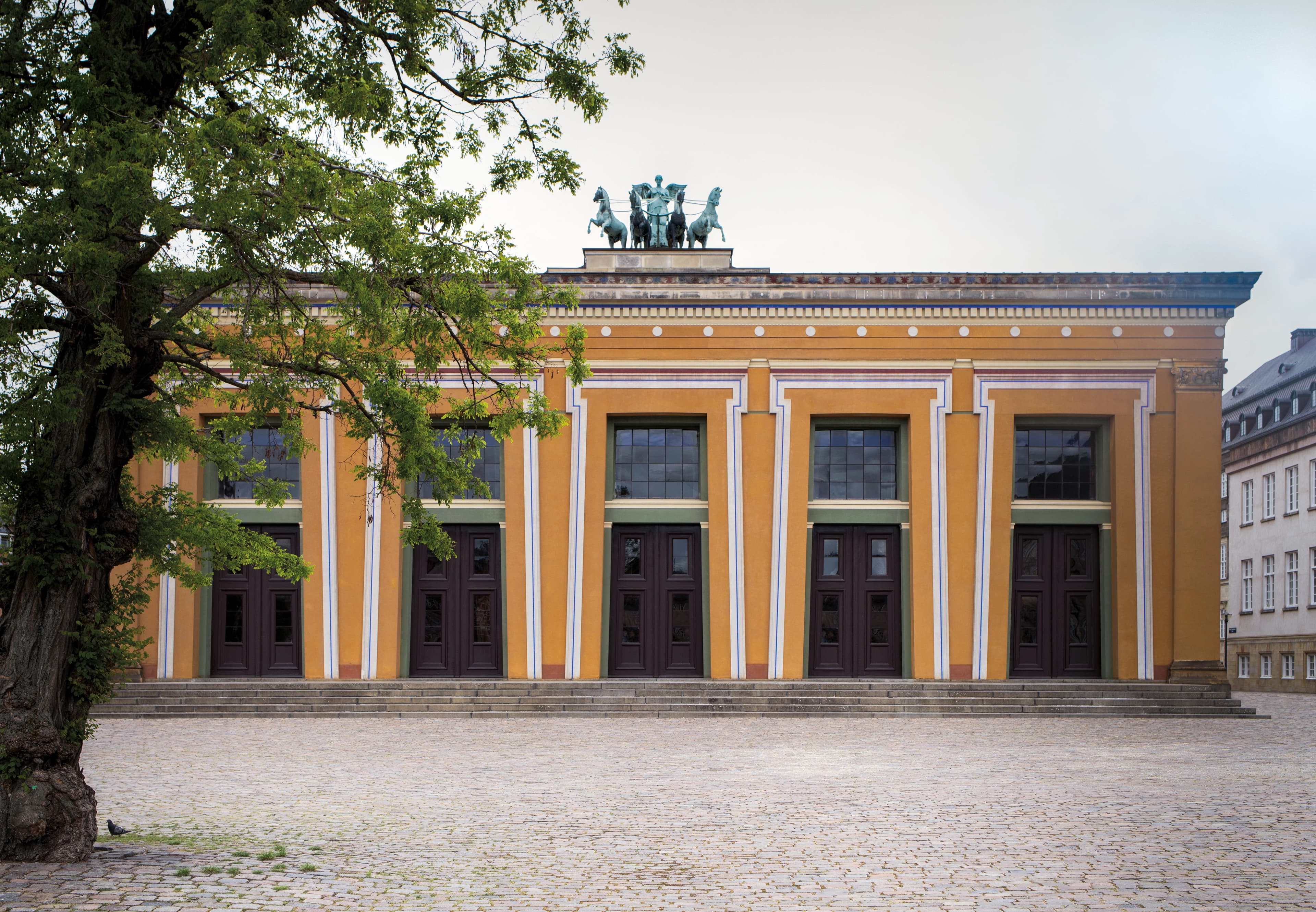 Facaden på Thorvaldsens Museum