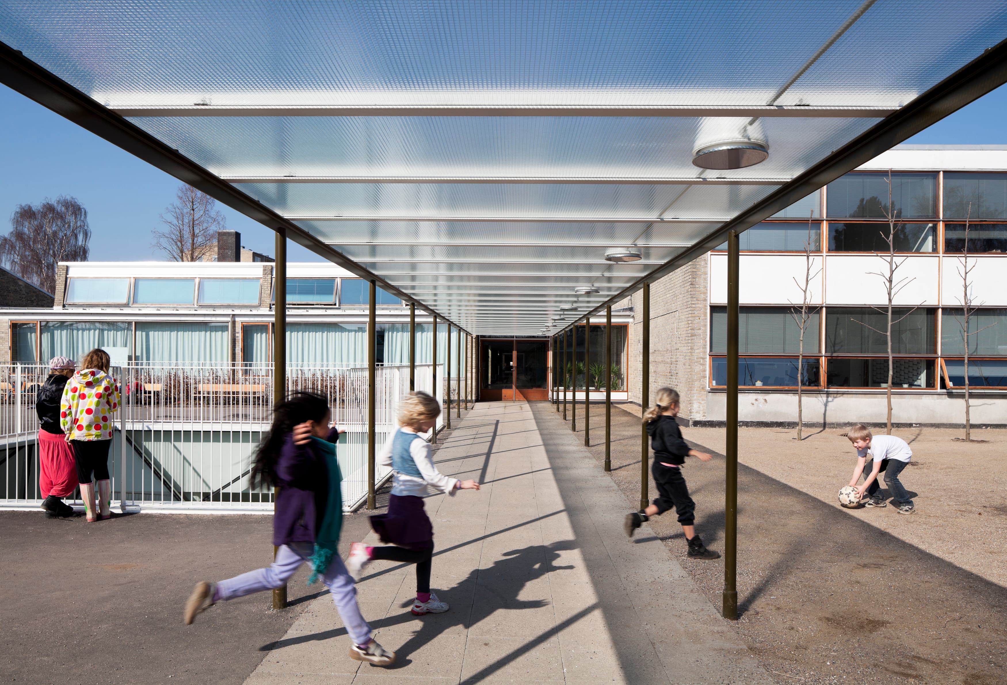 Skolegården på Munkegårdsskolen