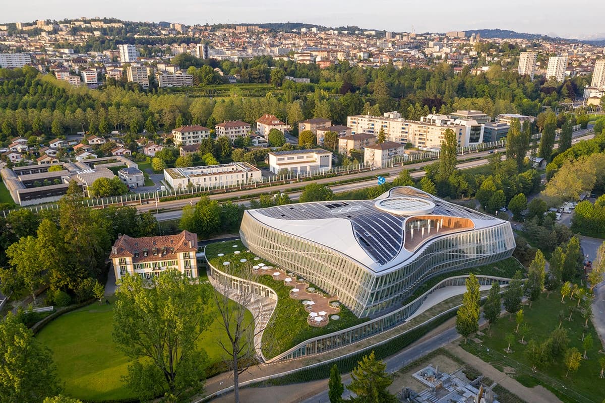 Olympic House set oppefra