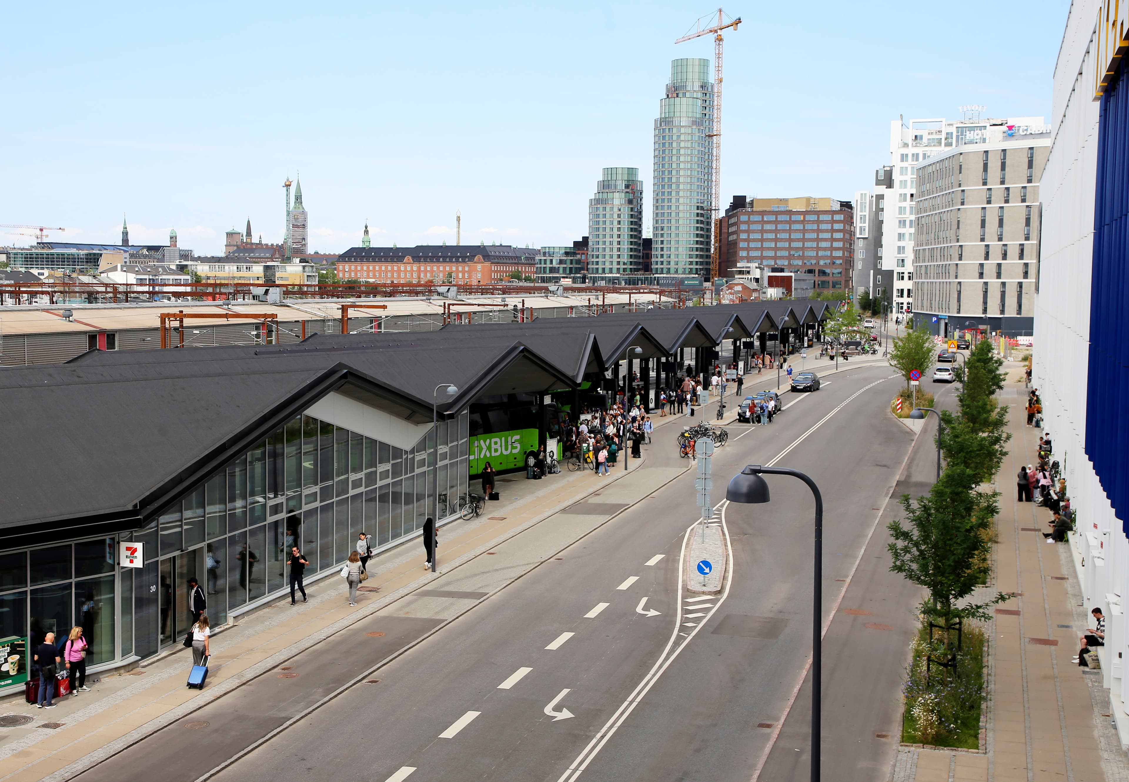 Københavns Busterminal set oppefra