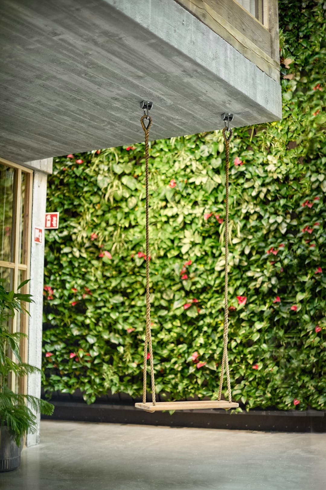 En gynge i Tscherninghuset