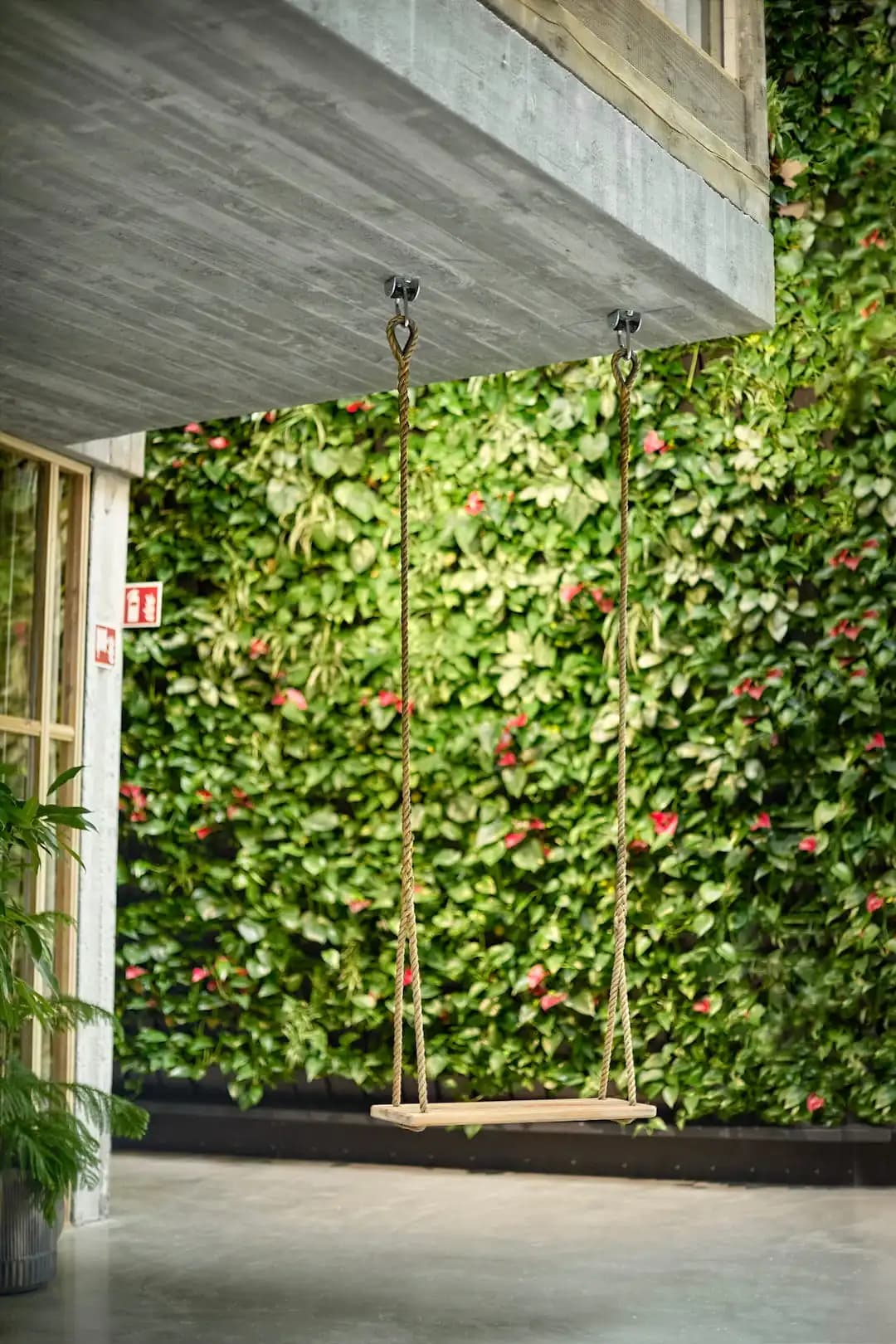 En gynge i Tscherninghuset