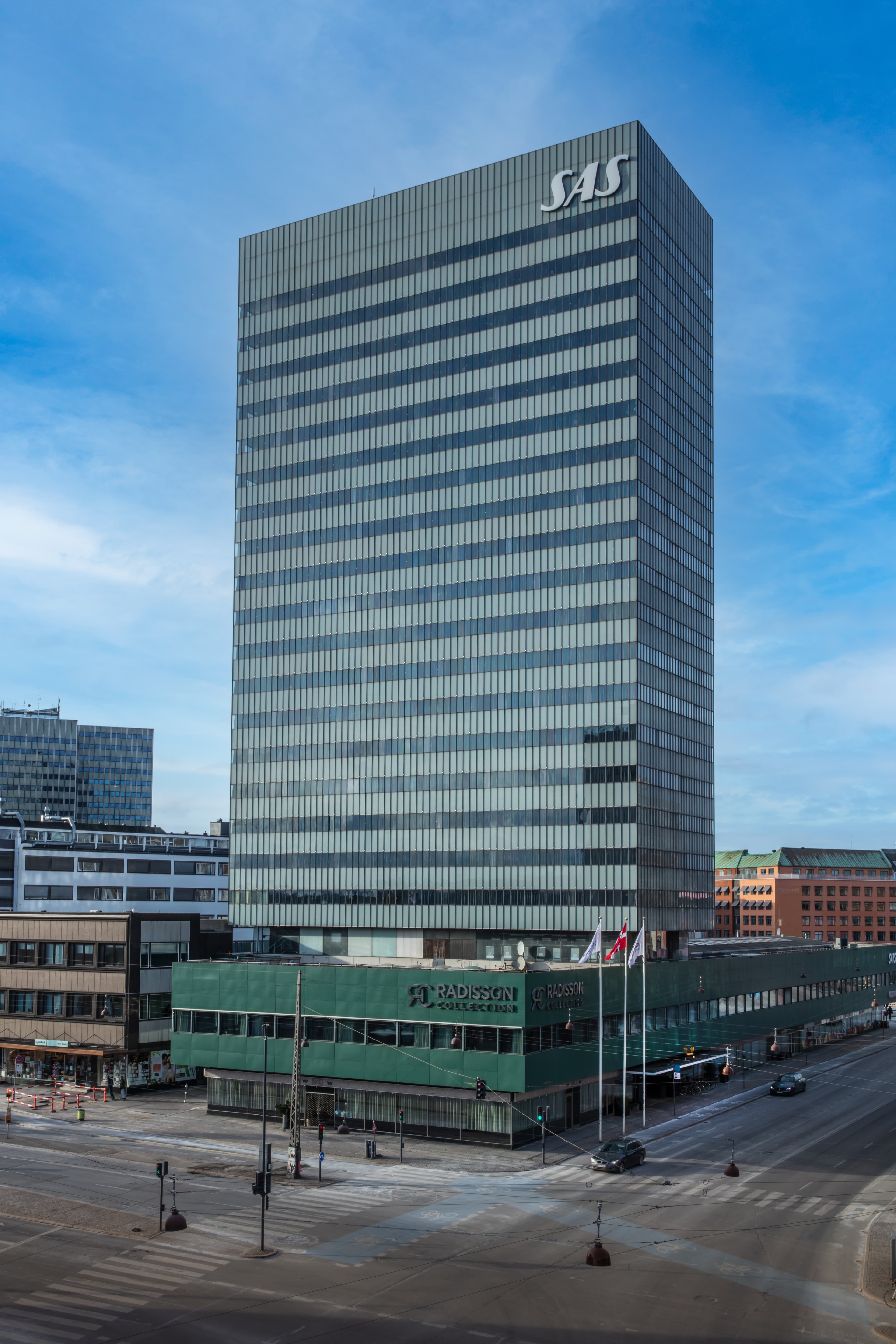 SAS Royal Hotel set udefra