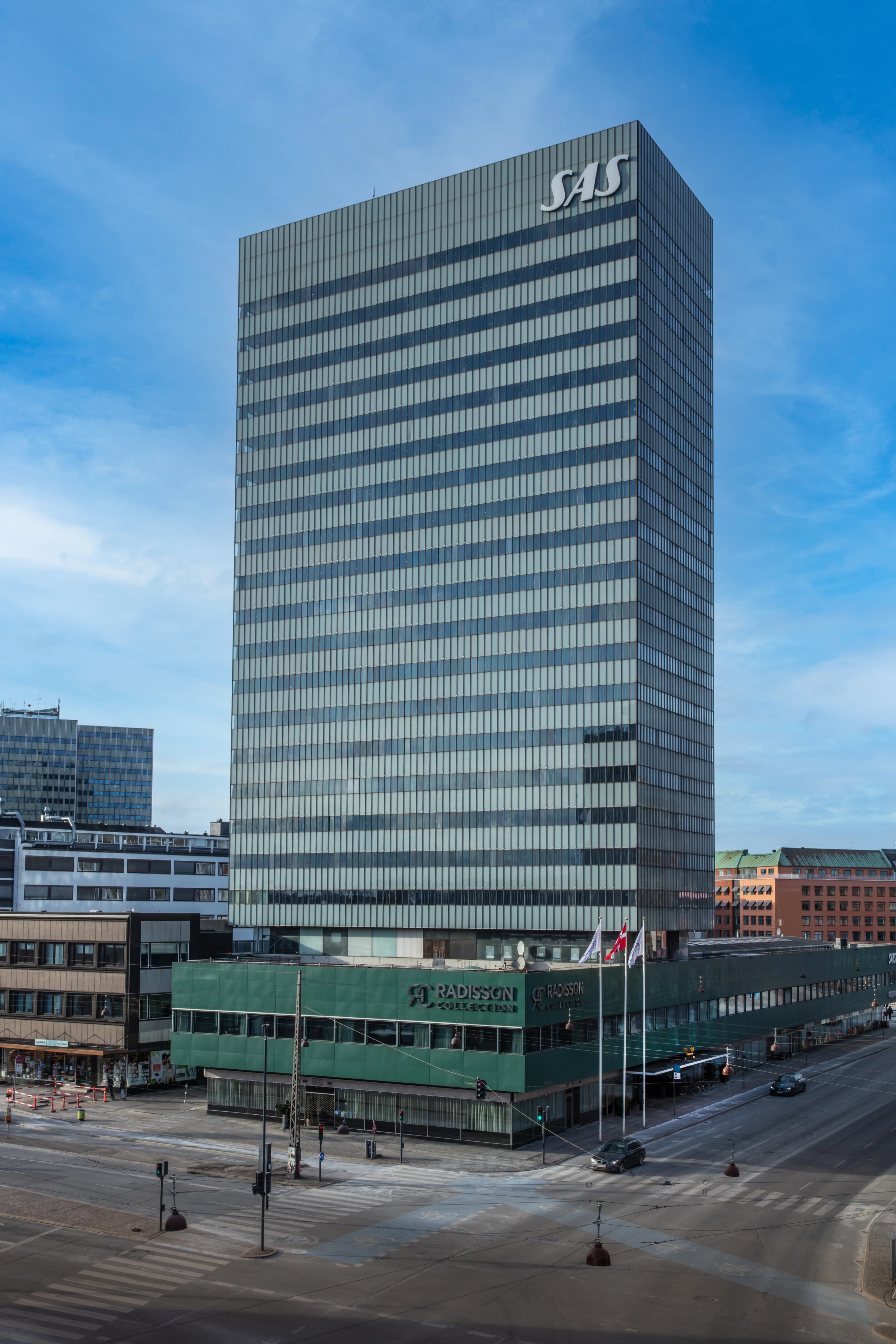 SAS Royal Hotel set udefra