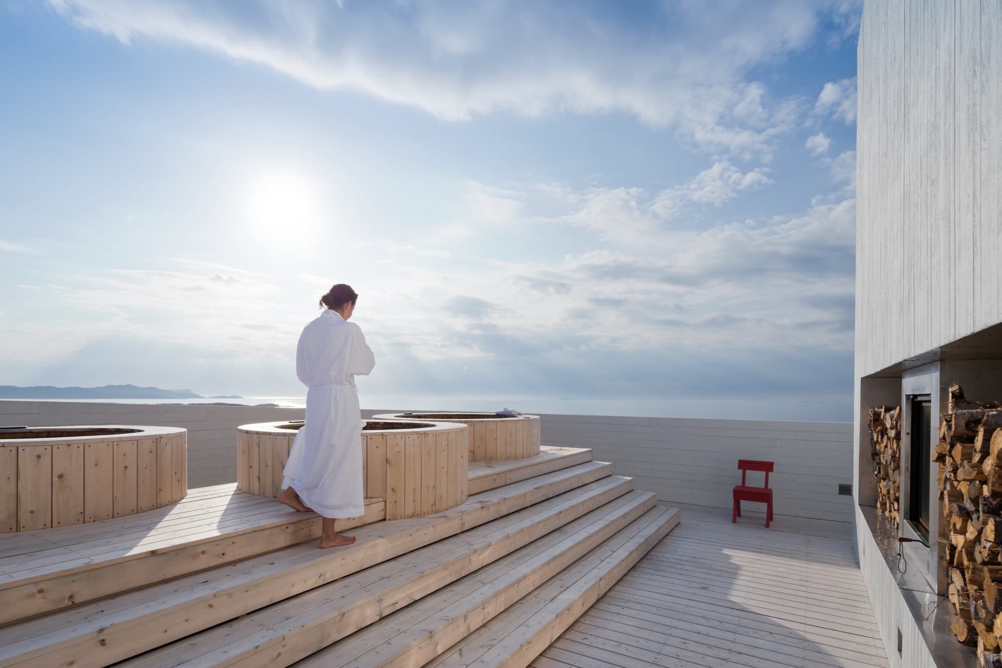 Hot tubs on the Inn rooftop.