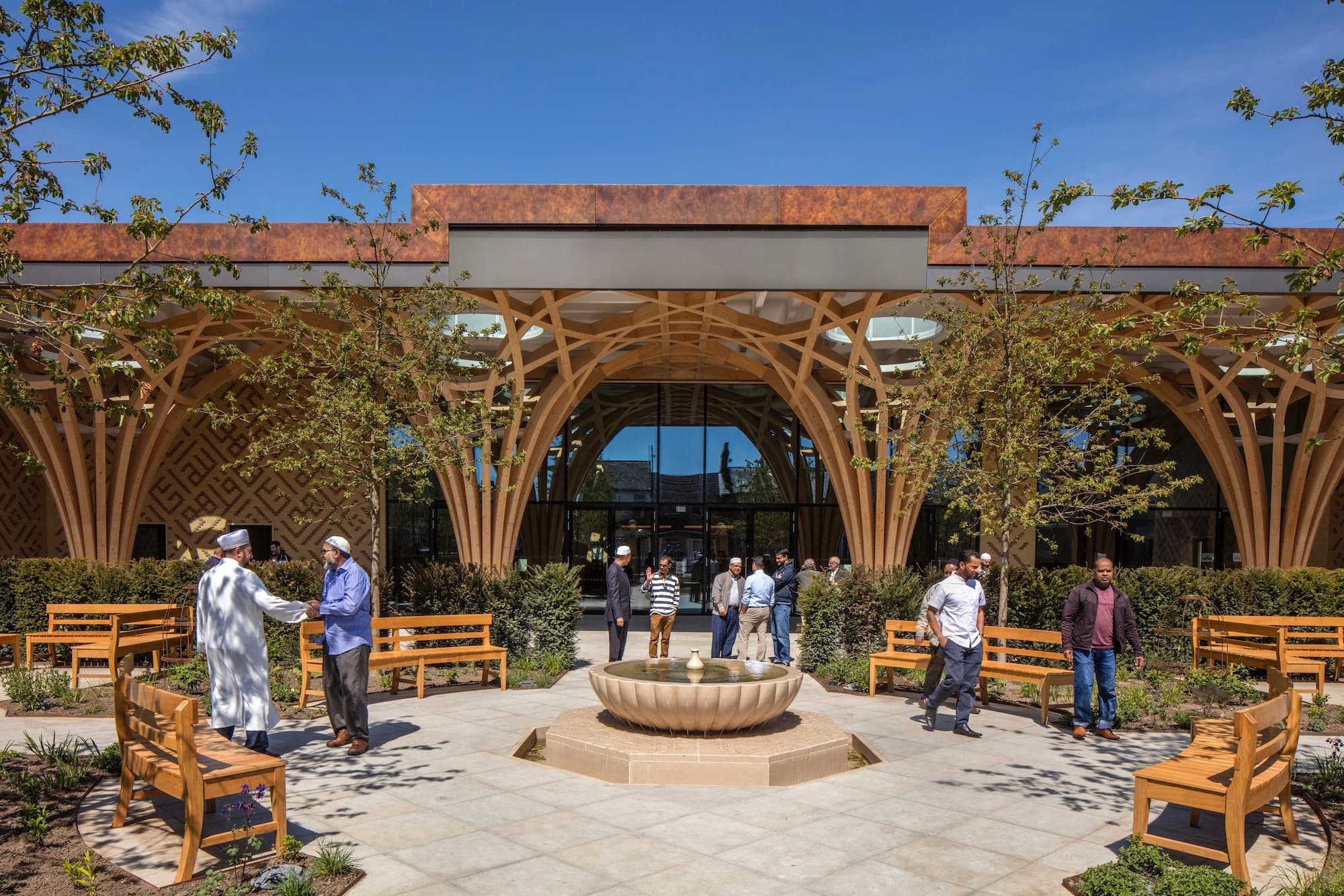 Cambridge Central Mosque, Marks Barfield Architects