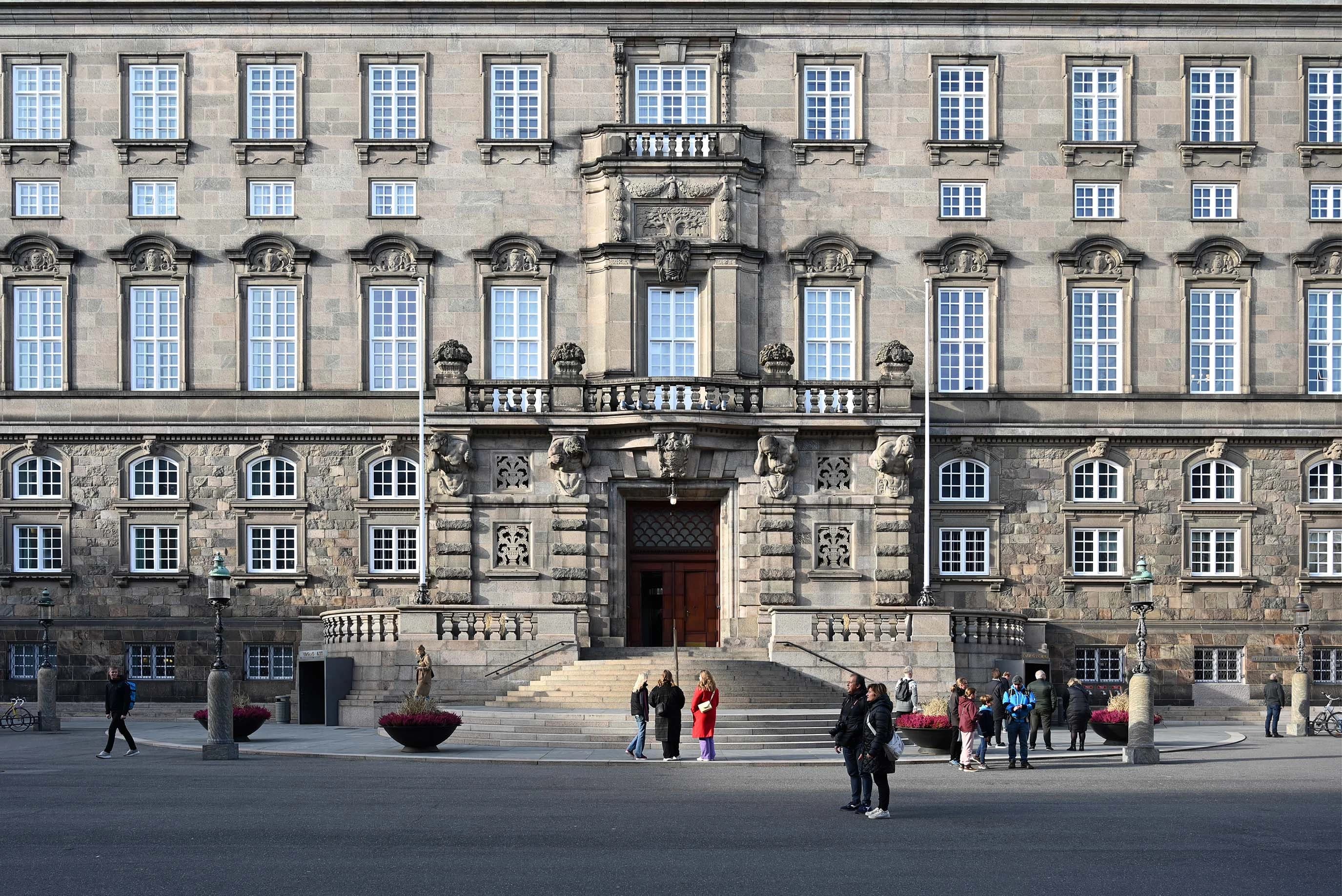 Indgang til Folketinget på Christiansborg Slot