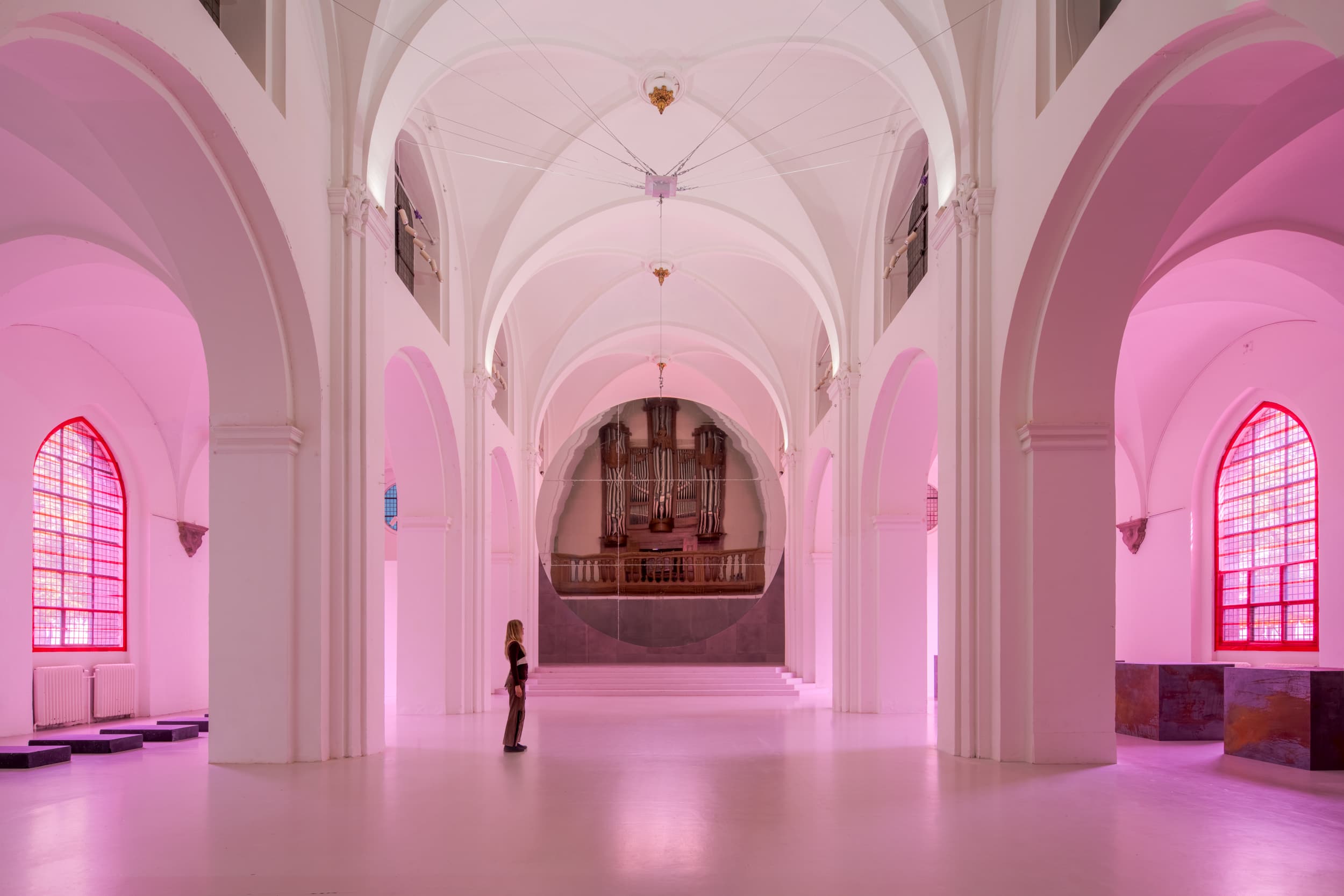 Indvendigt i Nikolaj Kirke / Nikolaj Kunsthal