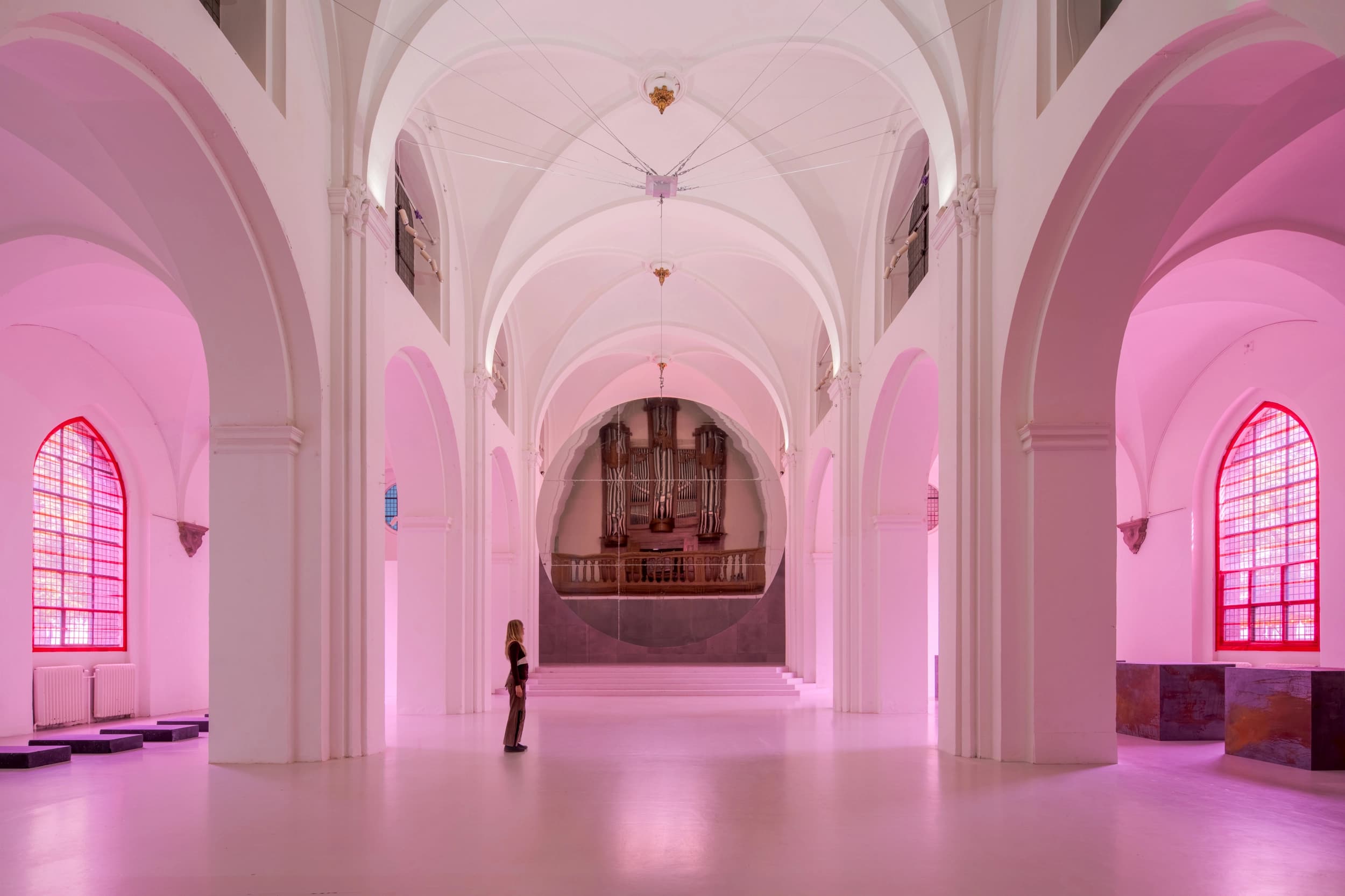 Indvendigt i Nikolaj Kirke / Nikolaj Kunsthal