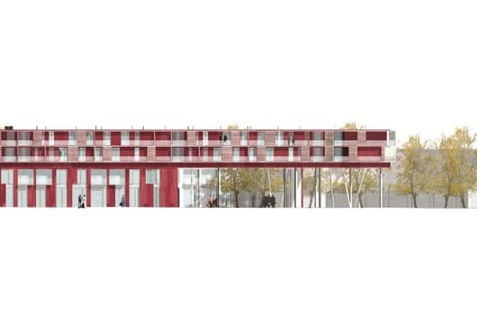 Det oprindelige projekt, Nordfacade.