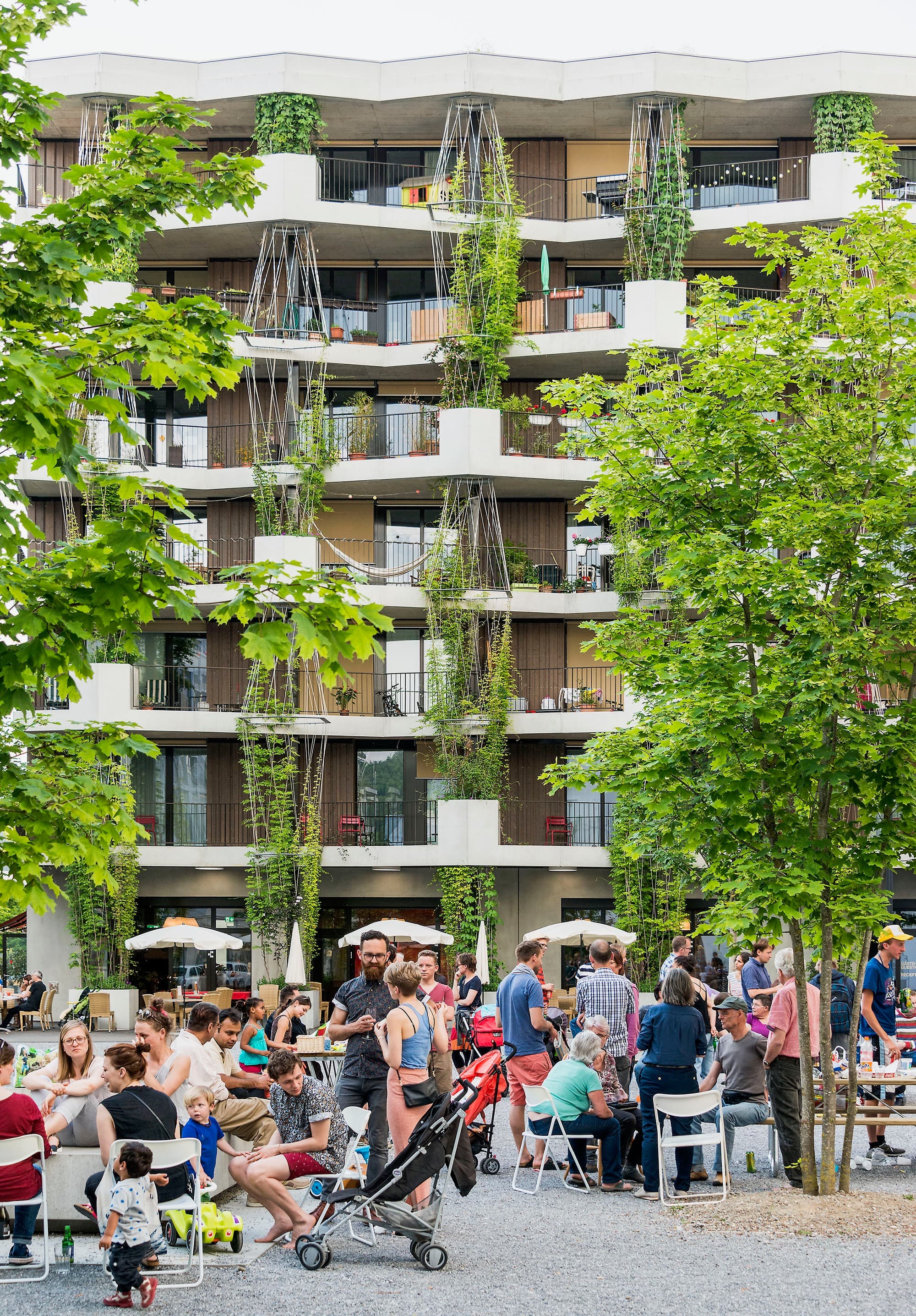 A mixed community forms the backbone of House E by Müller Sigrist Architekten