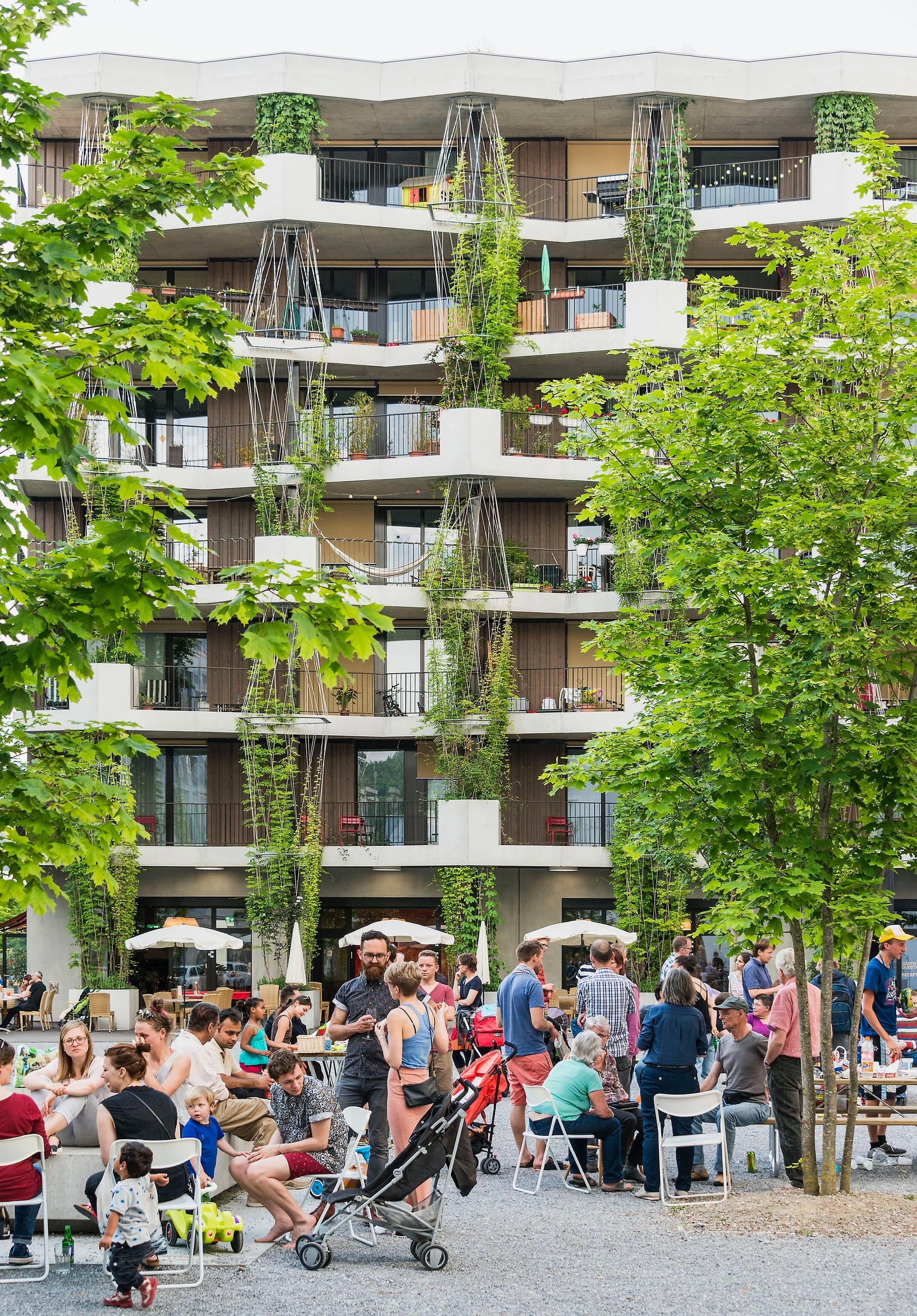 A mixed community forms the backbone of House E by Müller Sigrist Architekten