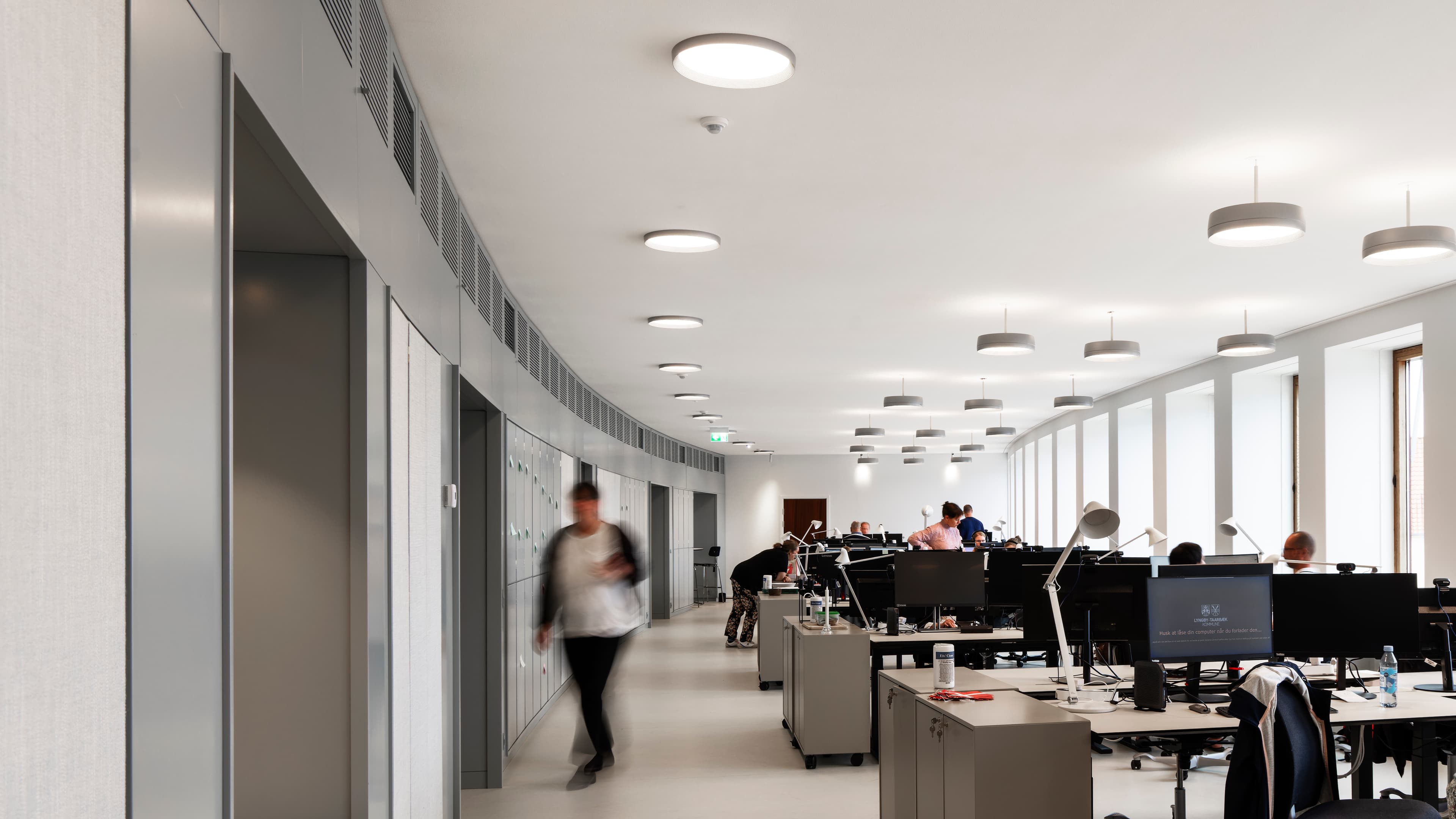 Et kontor i Lyngby Rådhus