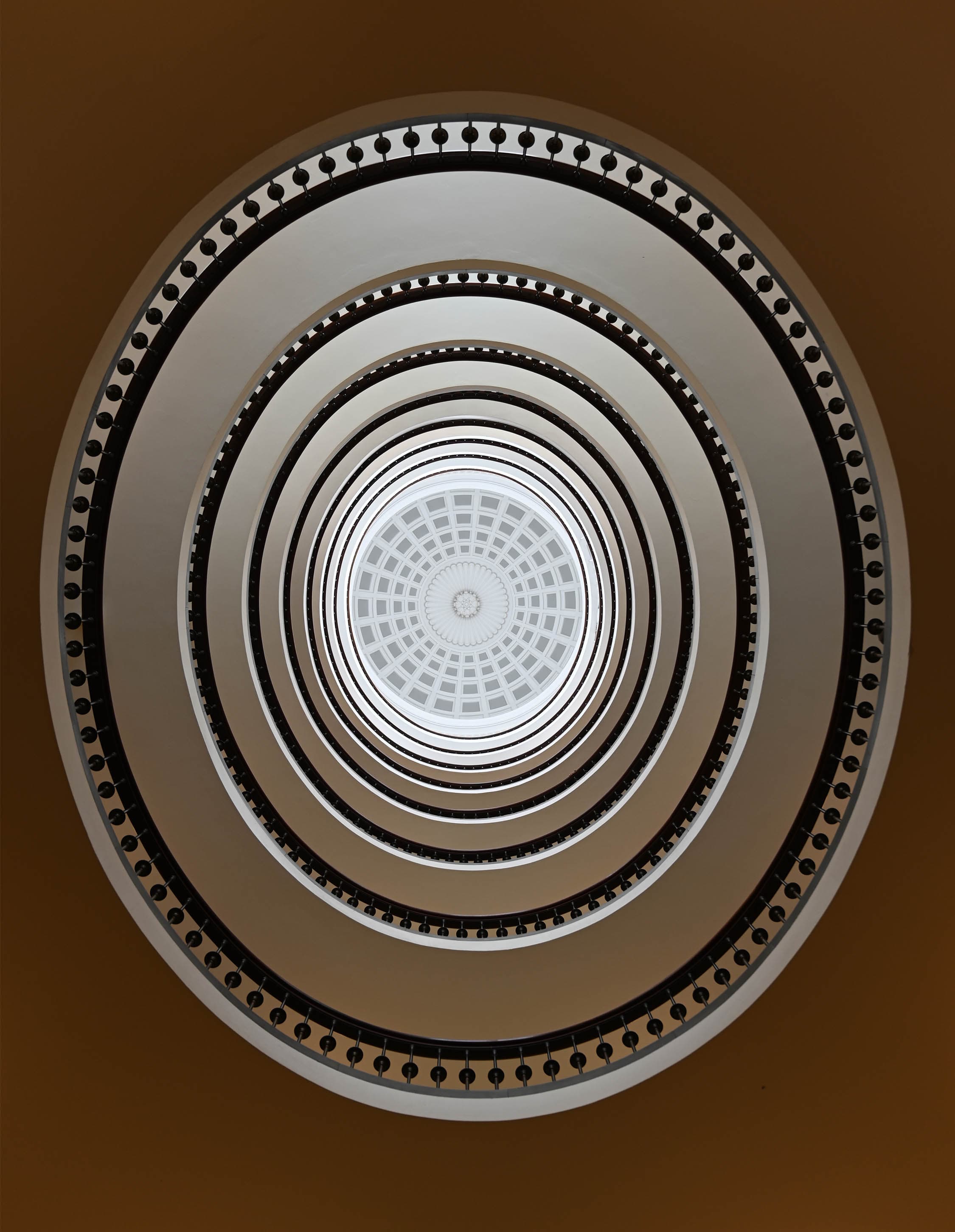 Axelborgs trappe set nedefra