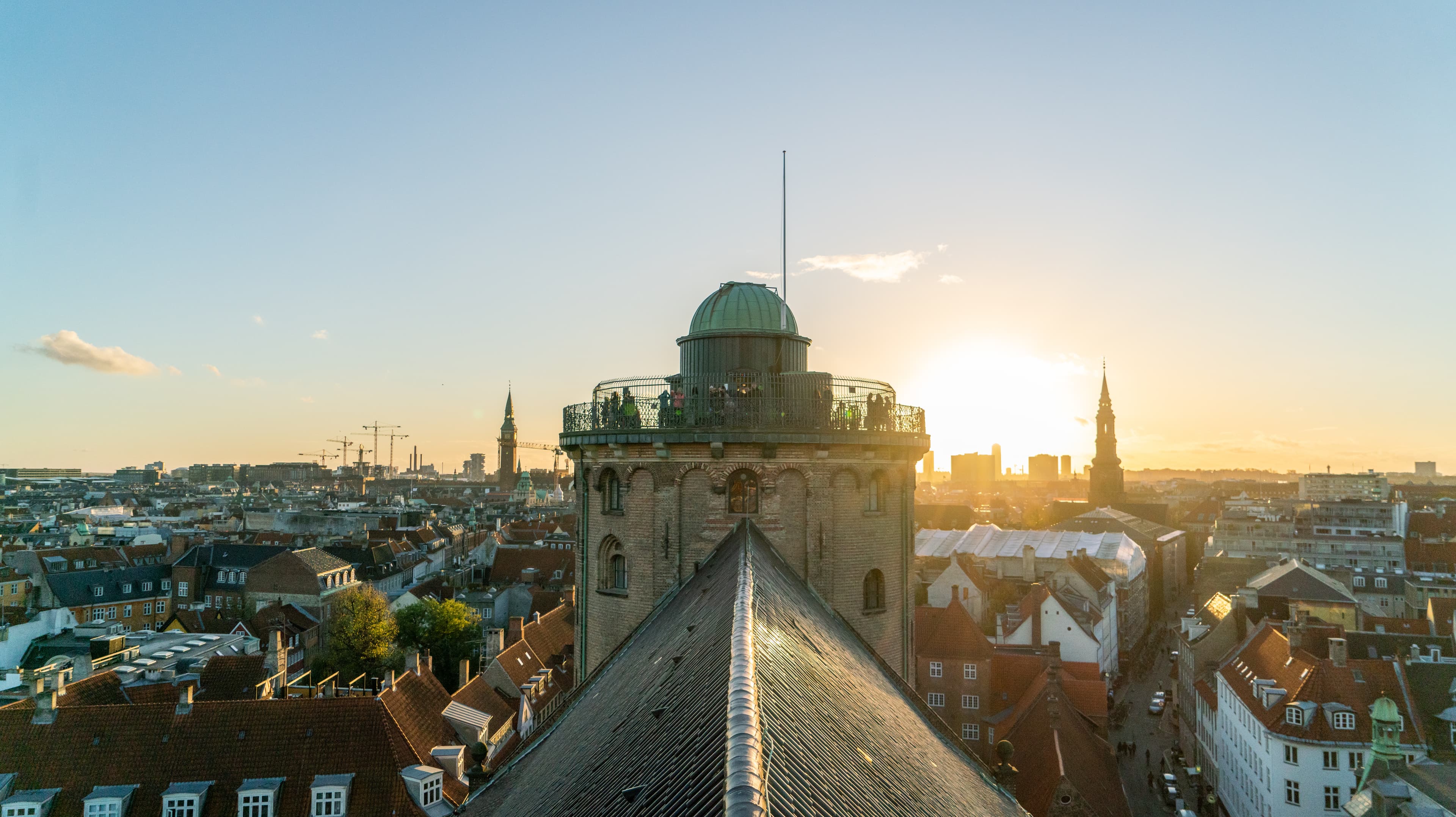 Rundetårn set fra tagryggen