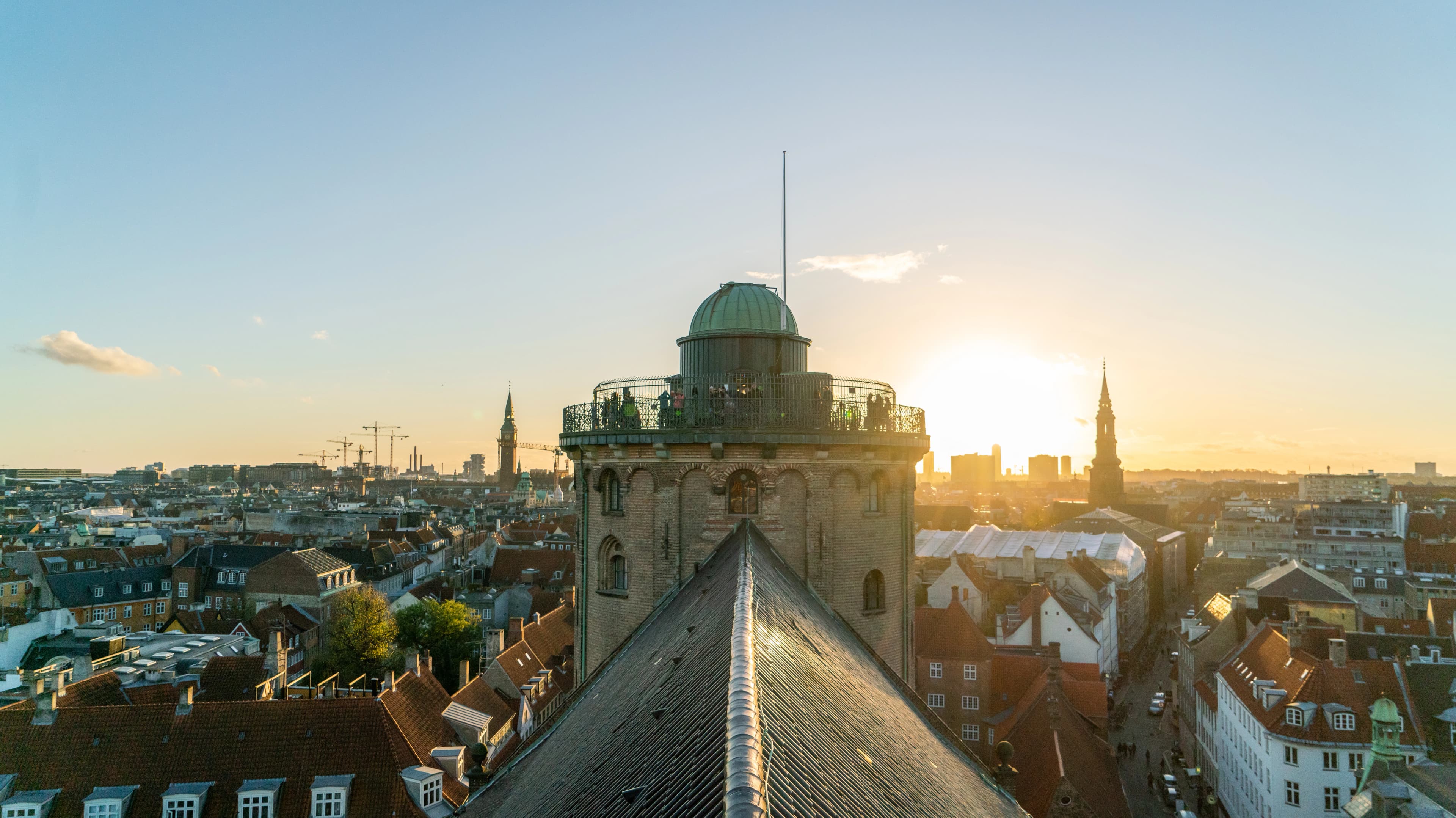 Rundetårn set fra tagryggen