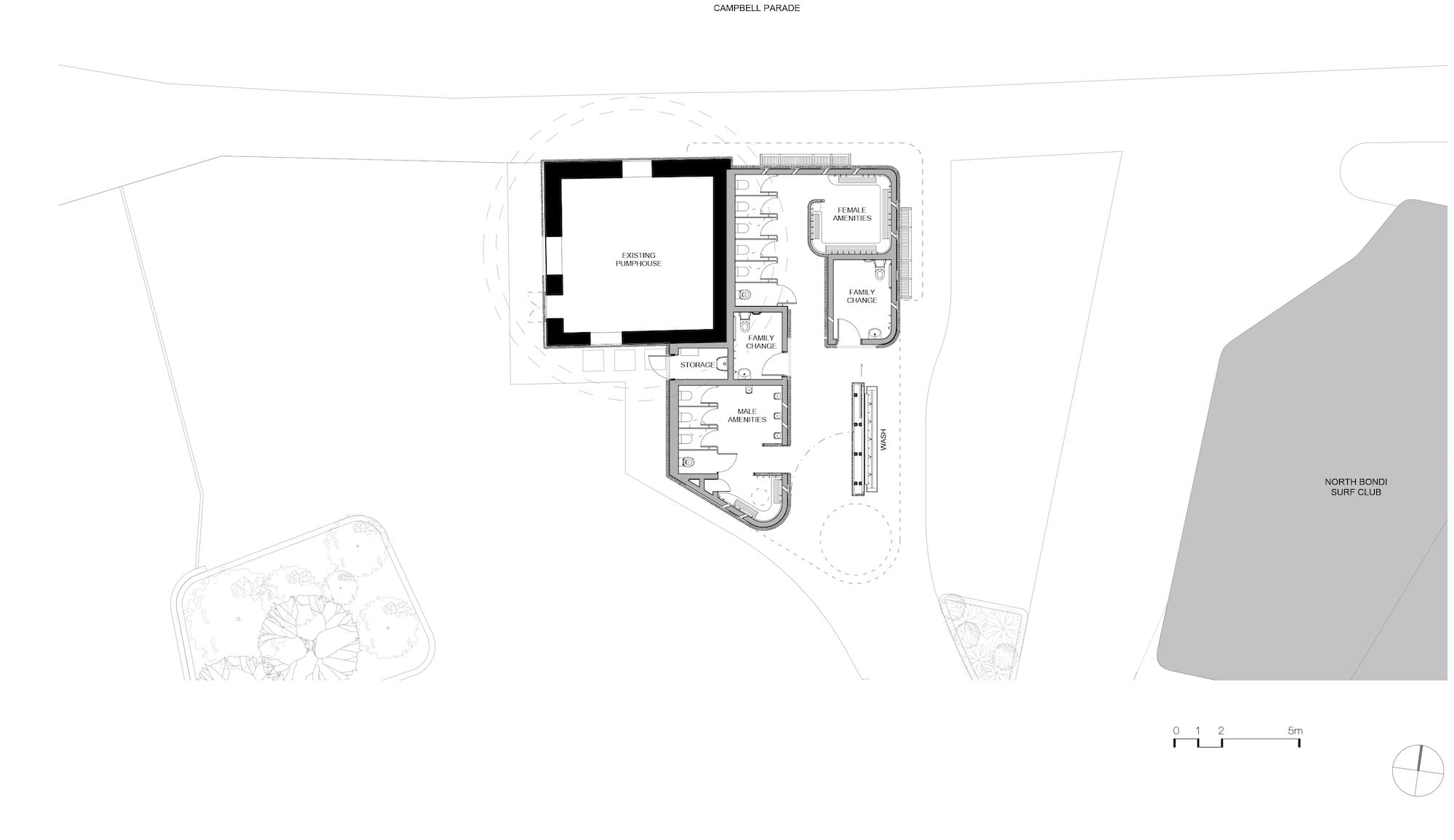 North Bondi Amenities Building, Sam Crawford Architects