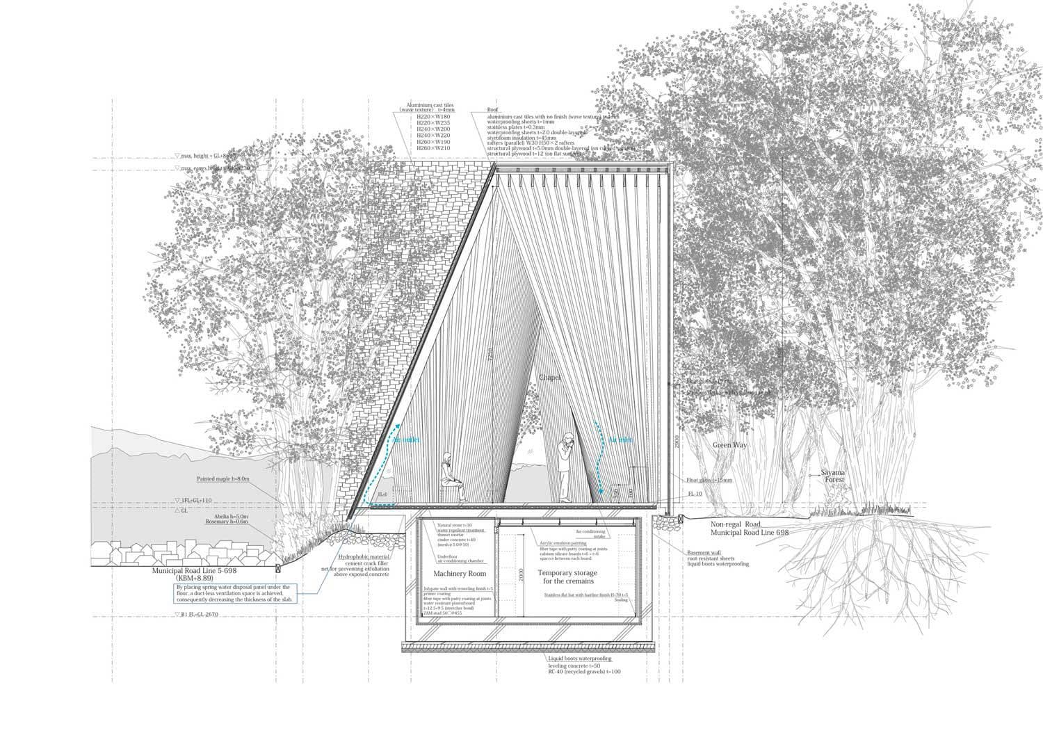 Sayama Forest Chapel, Hiroshi Nakamura & NAP