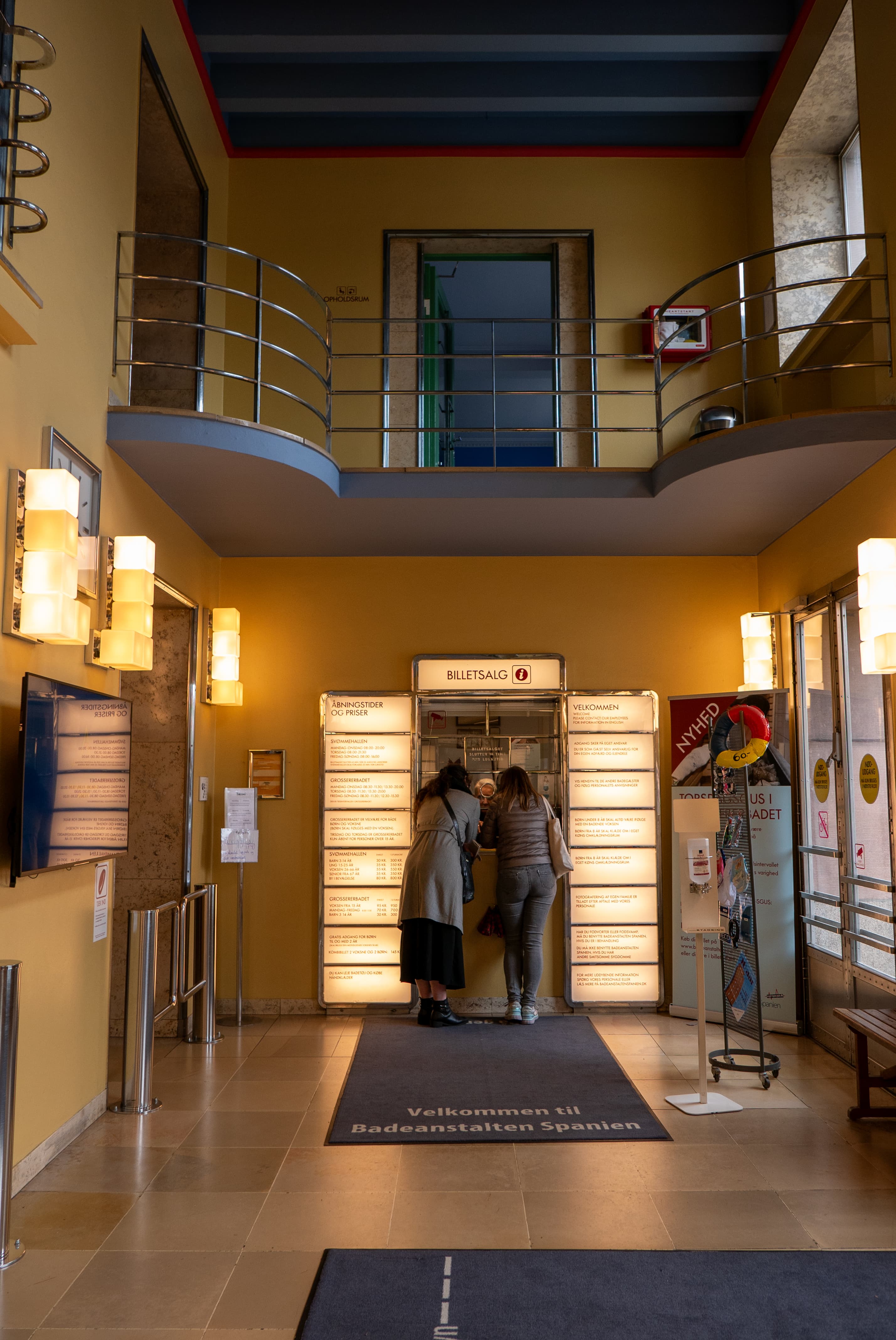 Billetsal i Badeanstalten Spanien