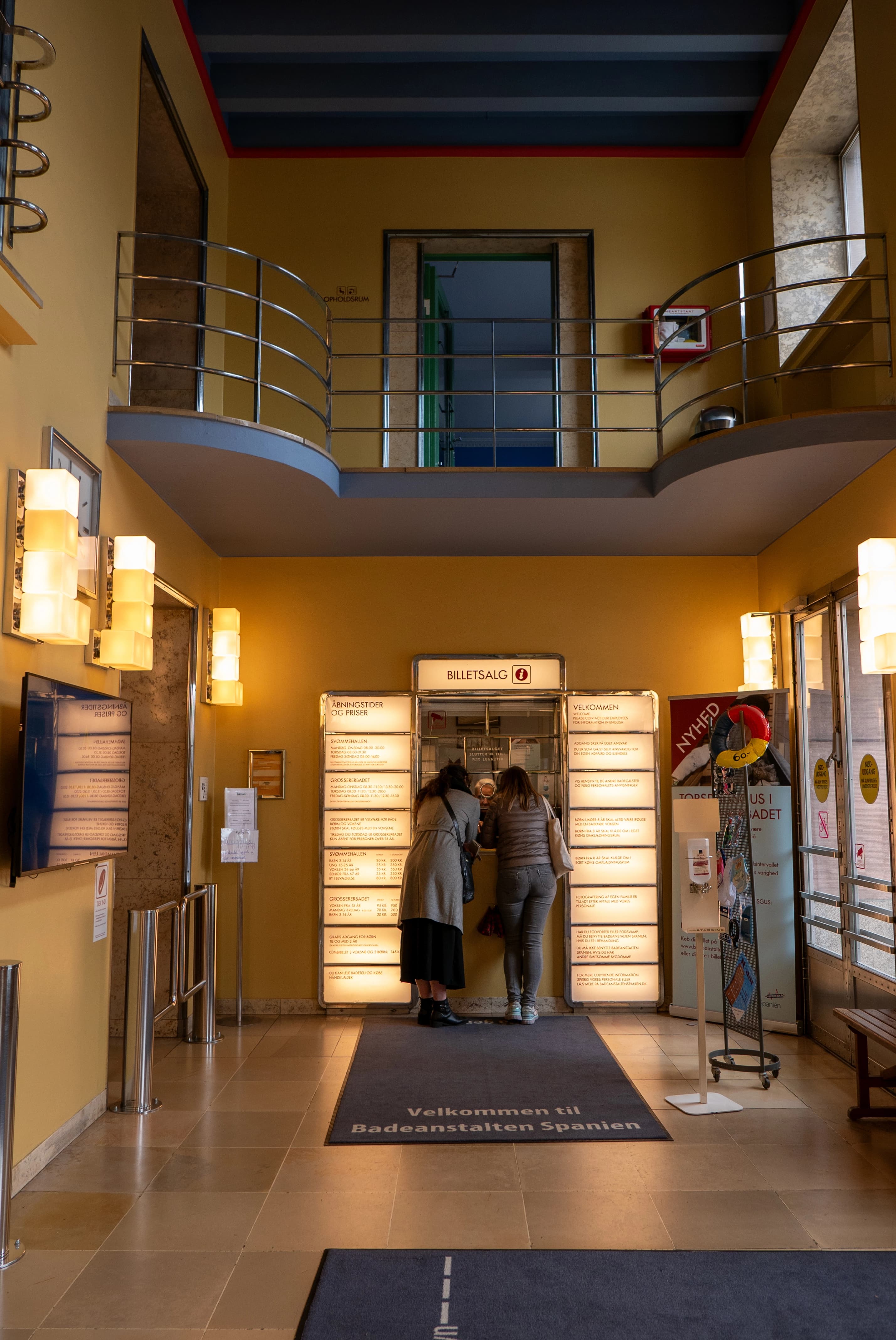 Billetsal i Badeanstalten Spanien