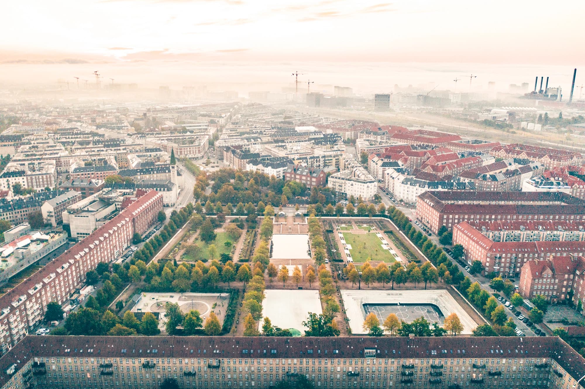Enghaveparken set oppefra