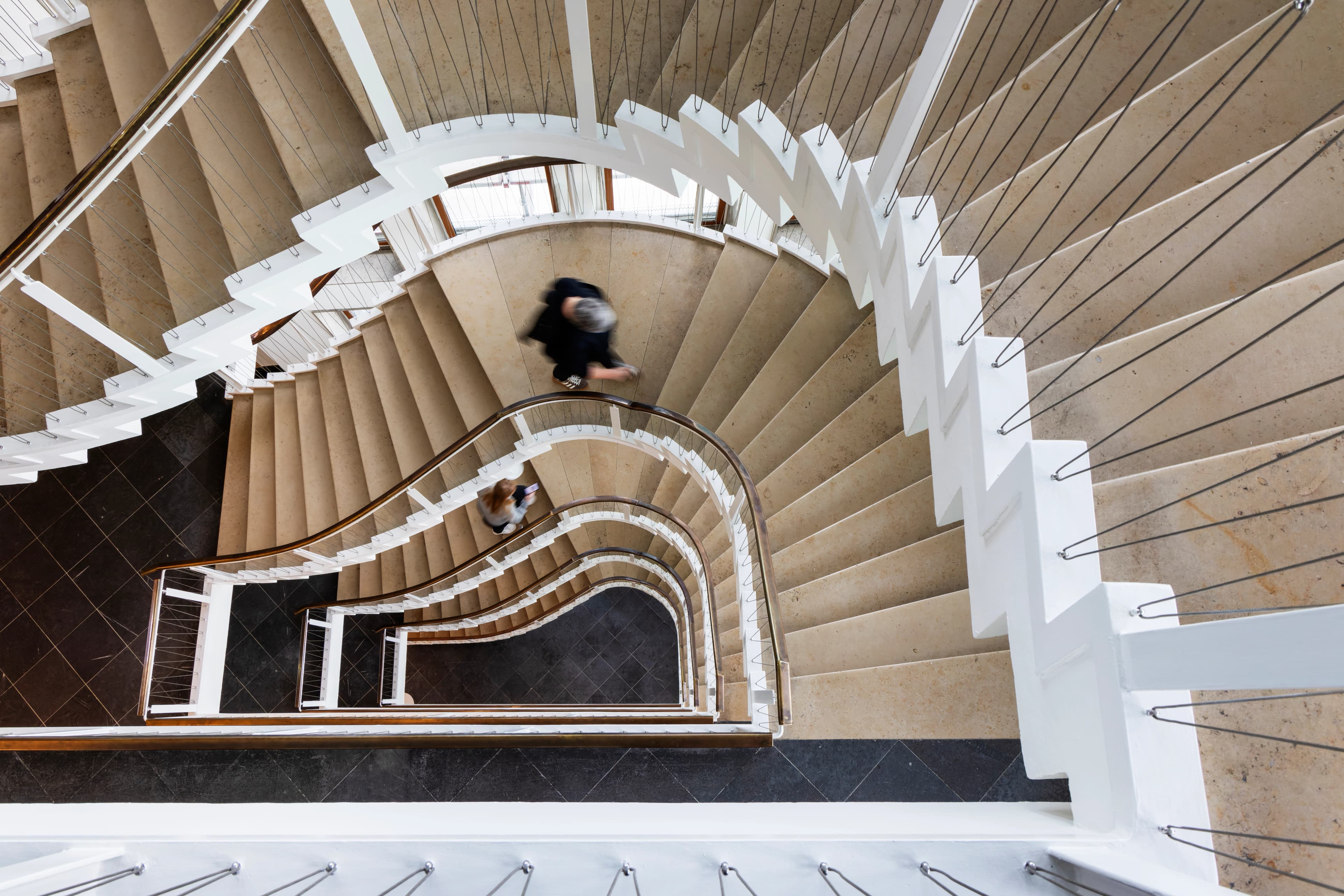 Den smukke trappe i Lyngby Rådhus