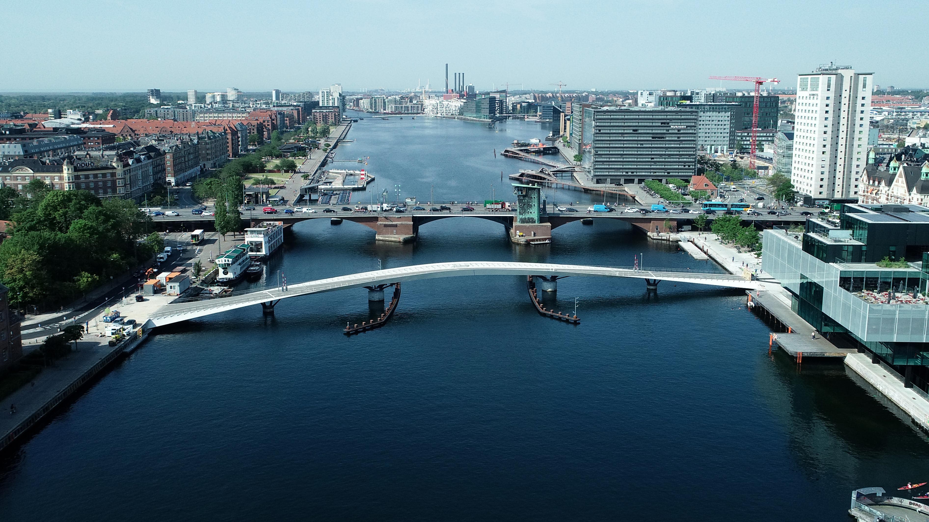 Lille Langbro med Langebro i baggrunden