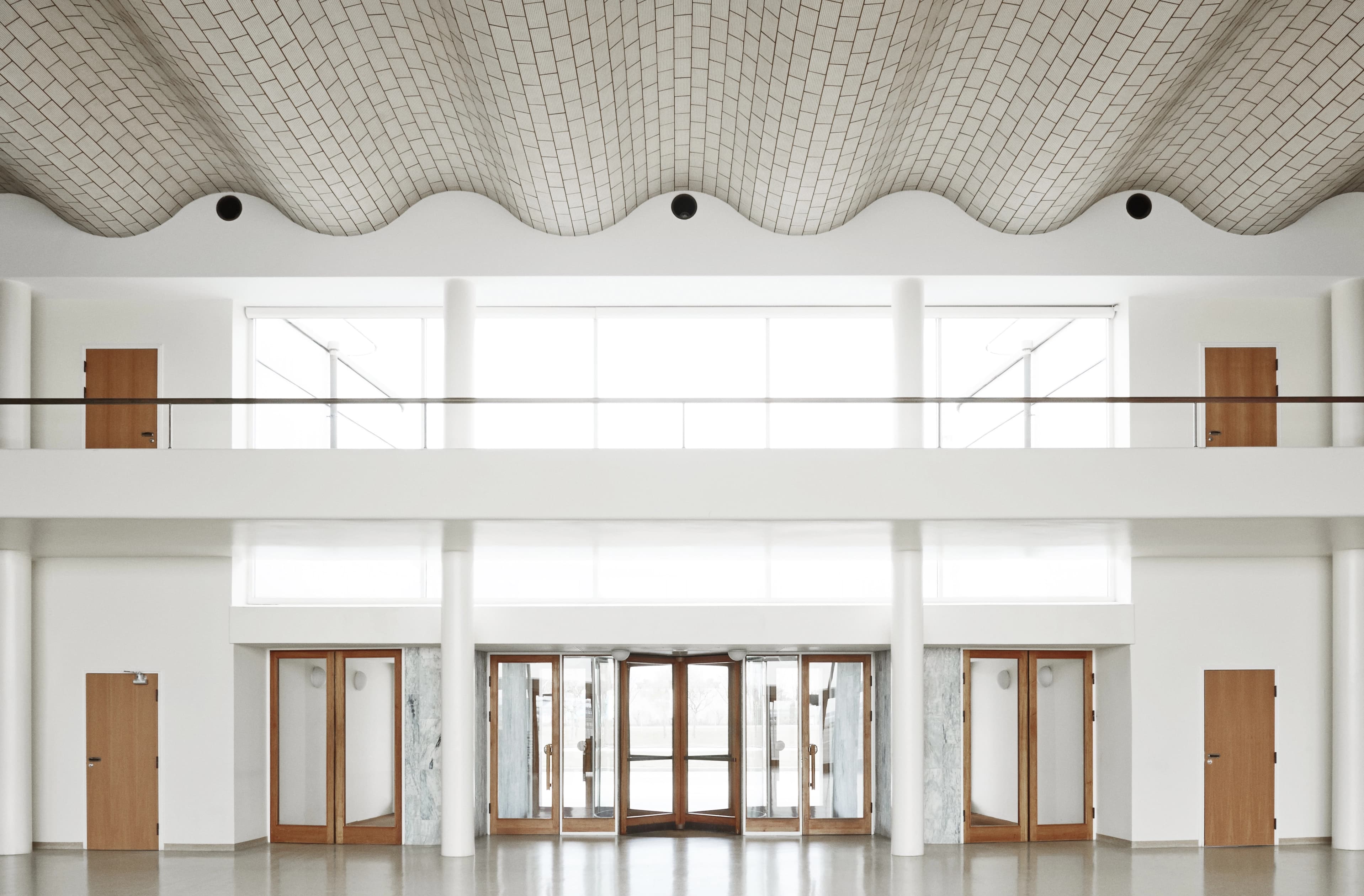 Indvendigt indgangsparti i Vilhelm Lauritzen Terminalen