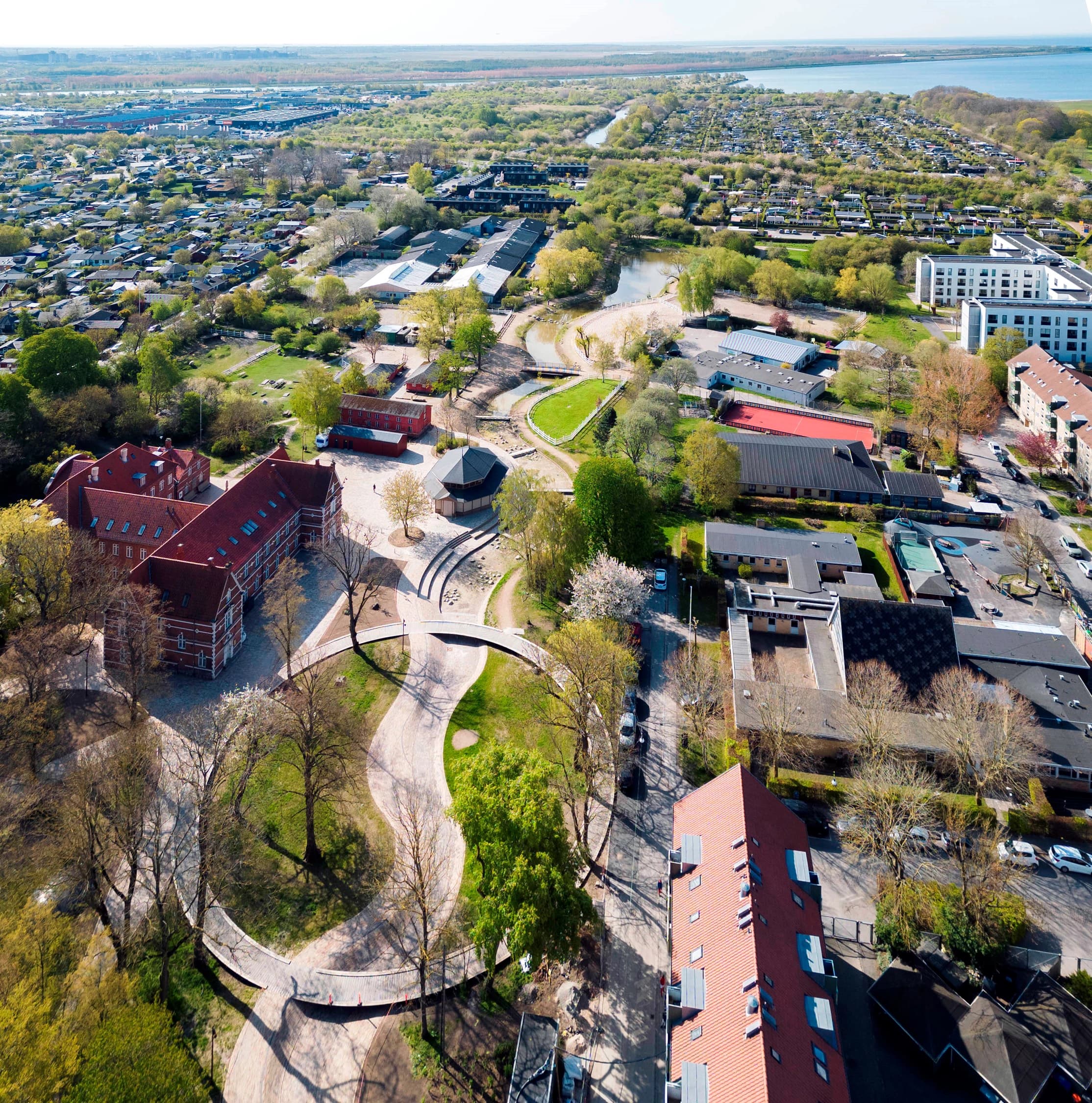 Karens Minde Aksen - luftfoto