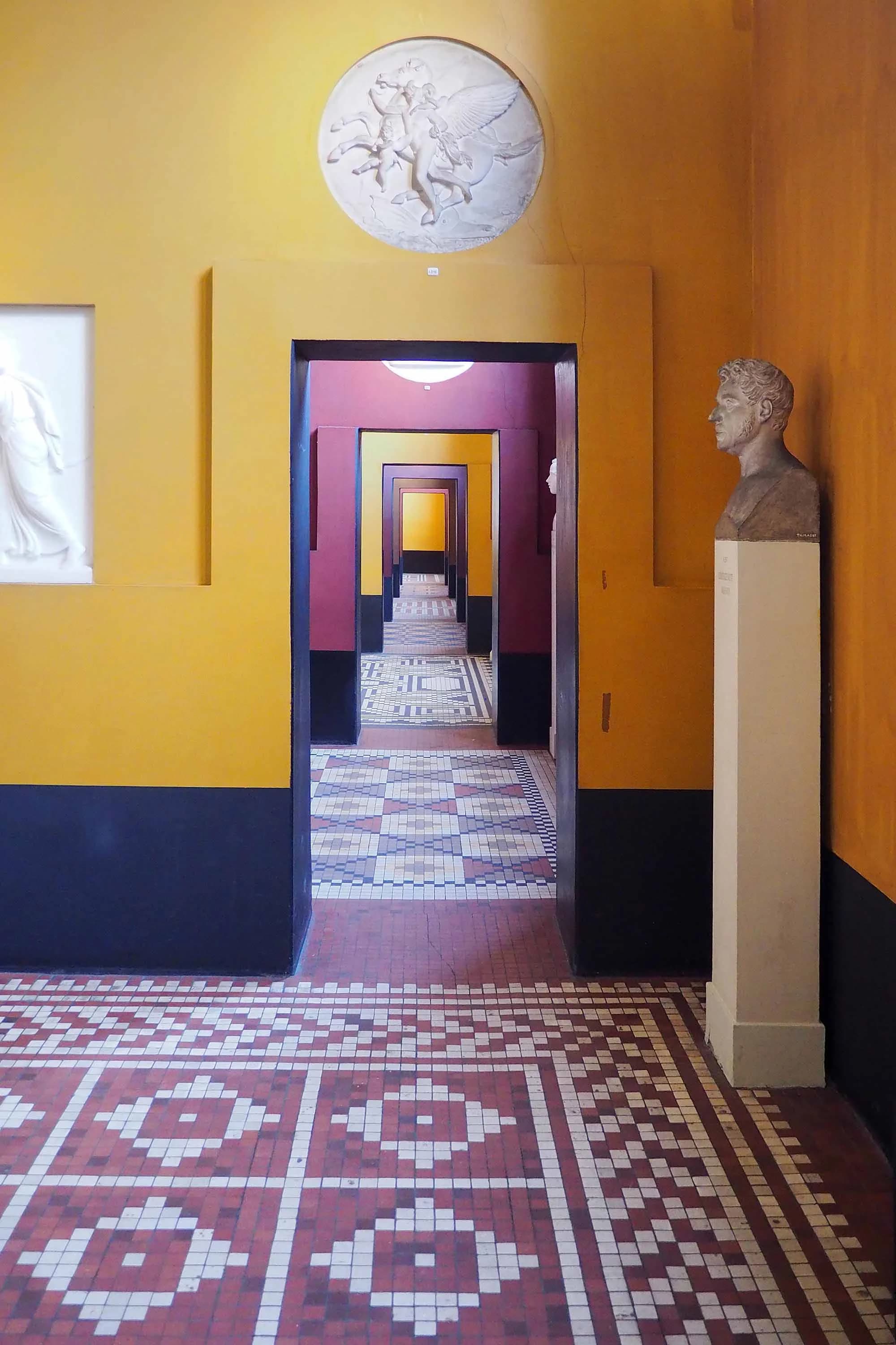 Thorvaldsens Museeums gange set indefra