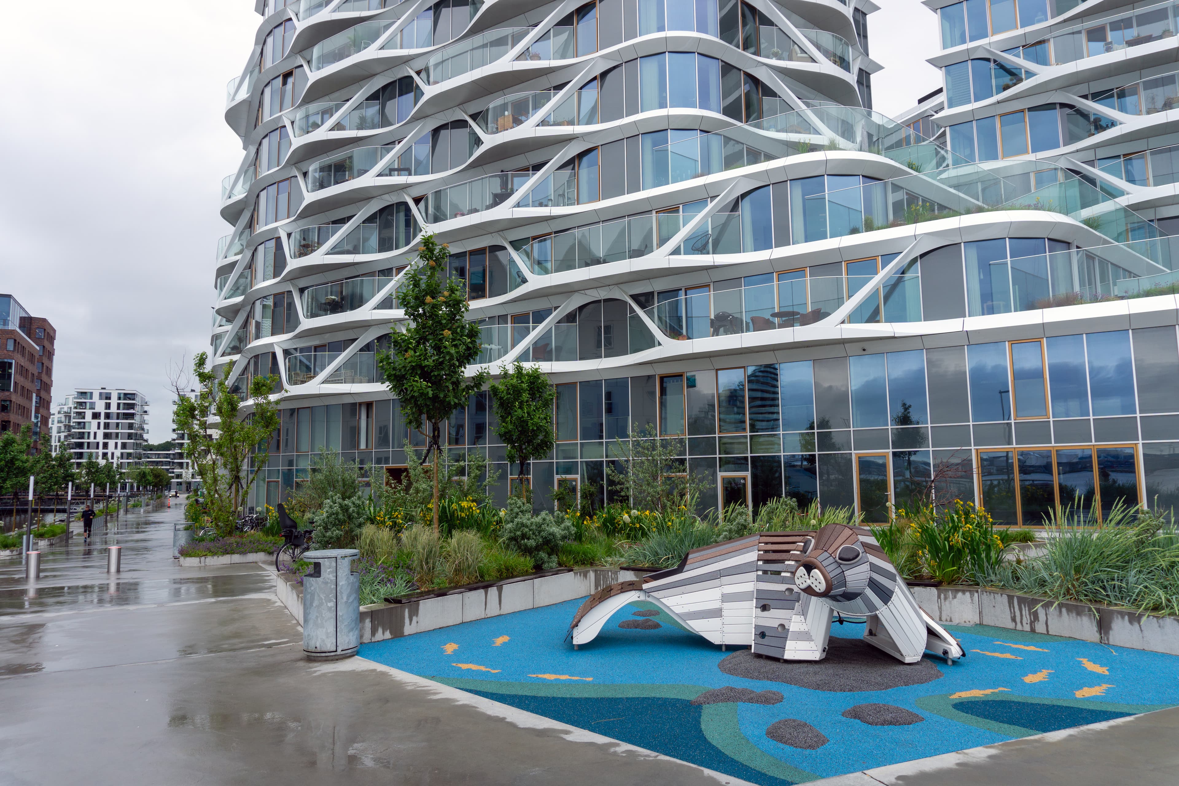 Lejeplads foran Lighthouse på Aarhus Ø